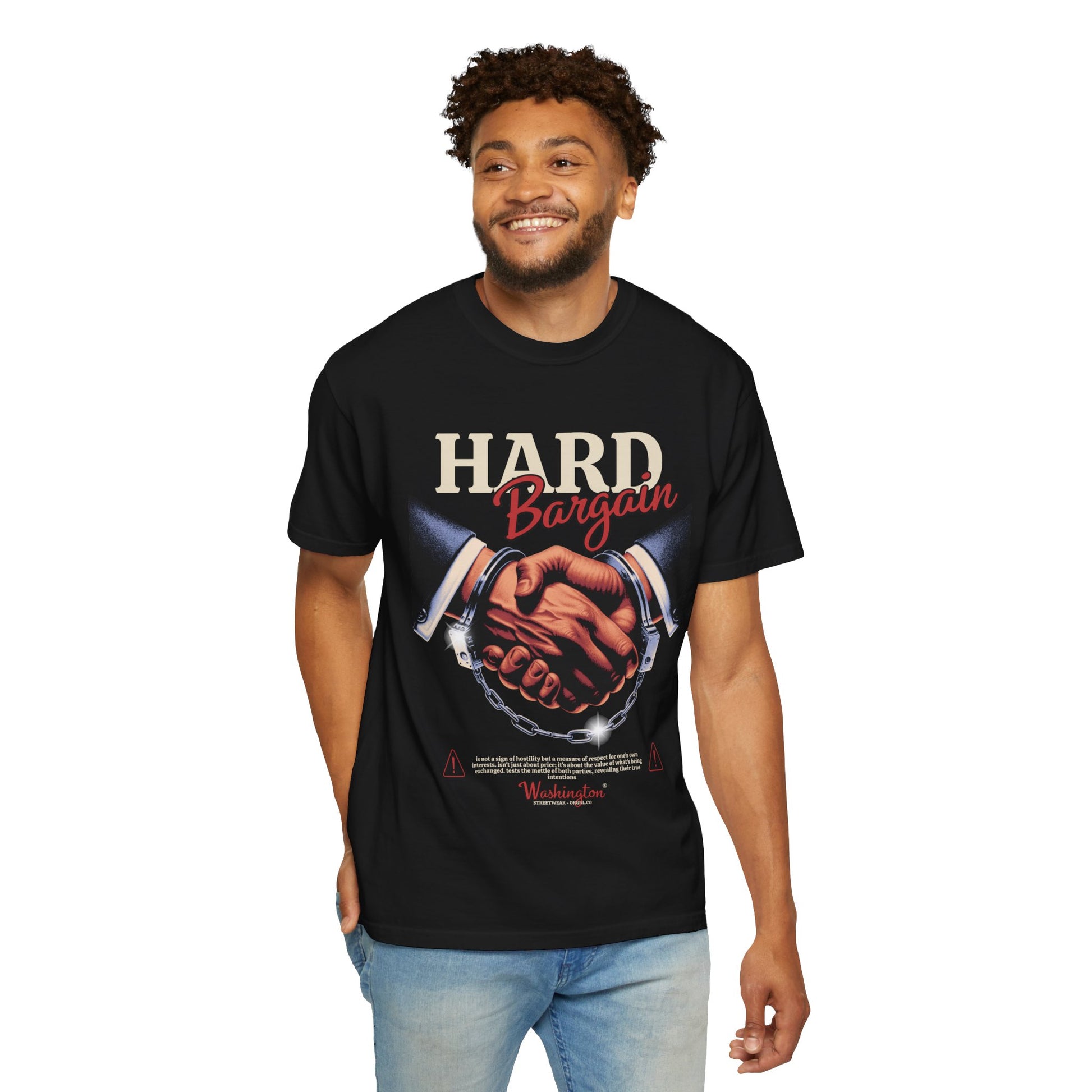 Garment-Dyed T-shirt Hard Bargain Graphic Tee