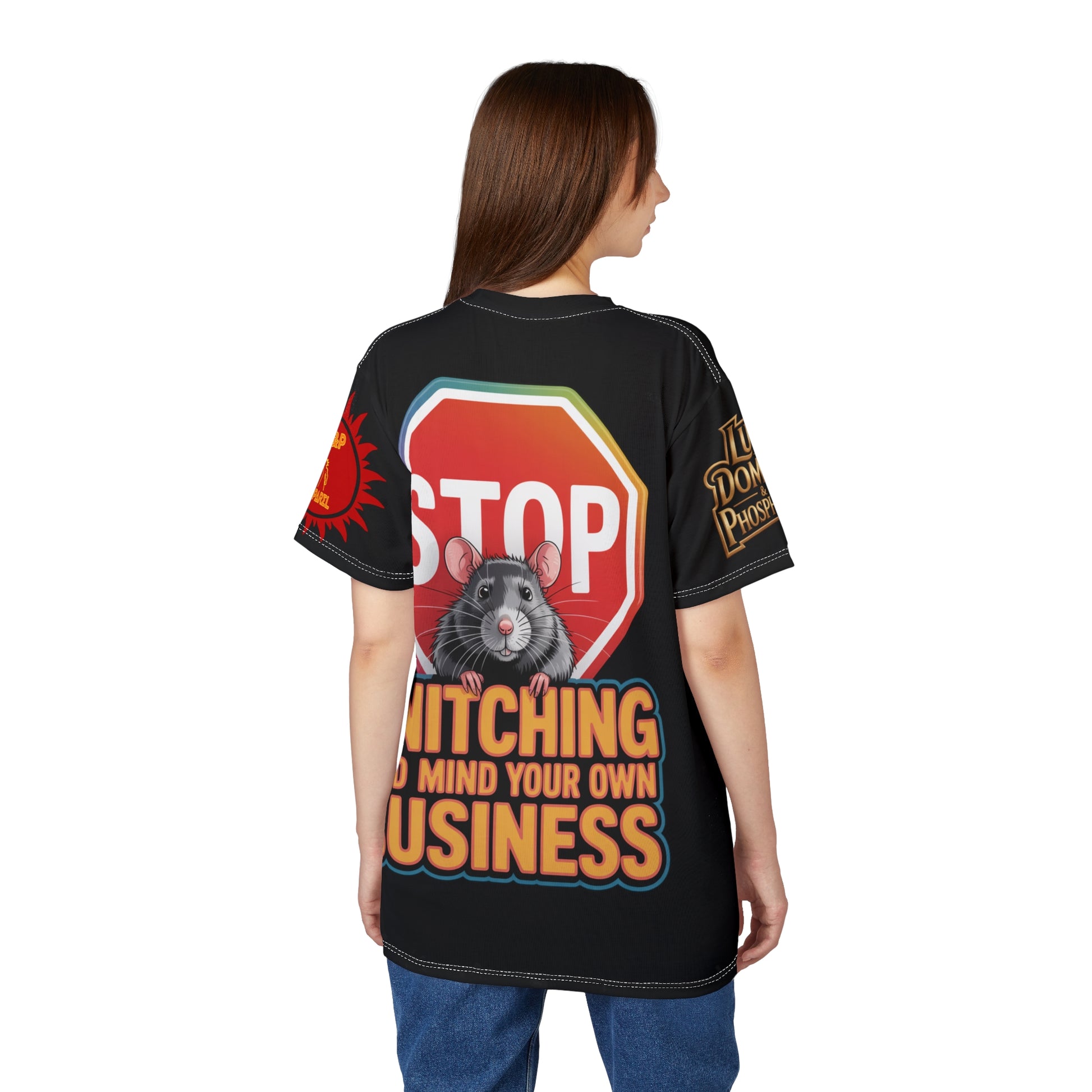 Stop Snitching Print Unisex Cut & Sew Tee