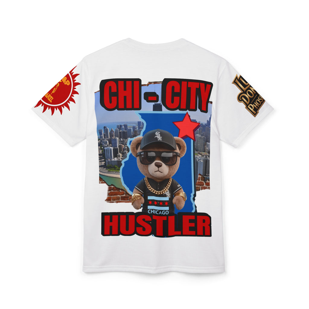 Chi-City Hustler Cut & Sew Tee — LD&P Apparel white