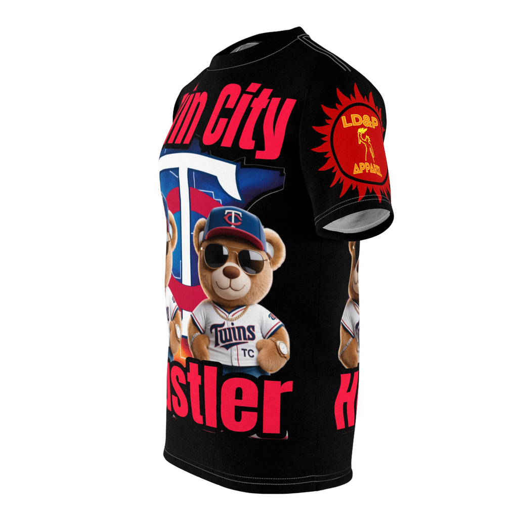 Twin City HUSTLER Print Unisex Cut & Sew Tee