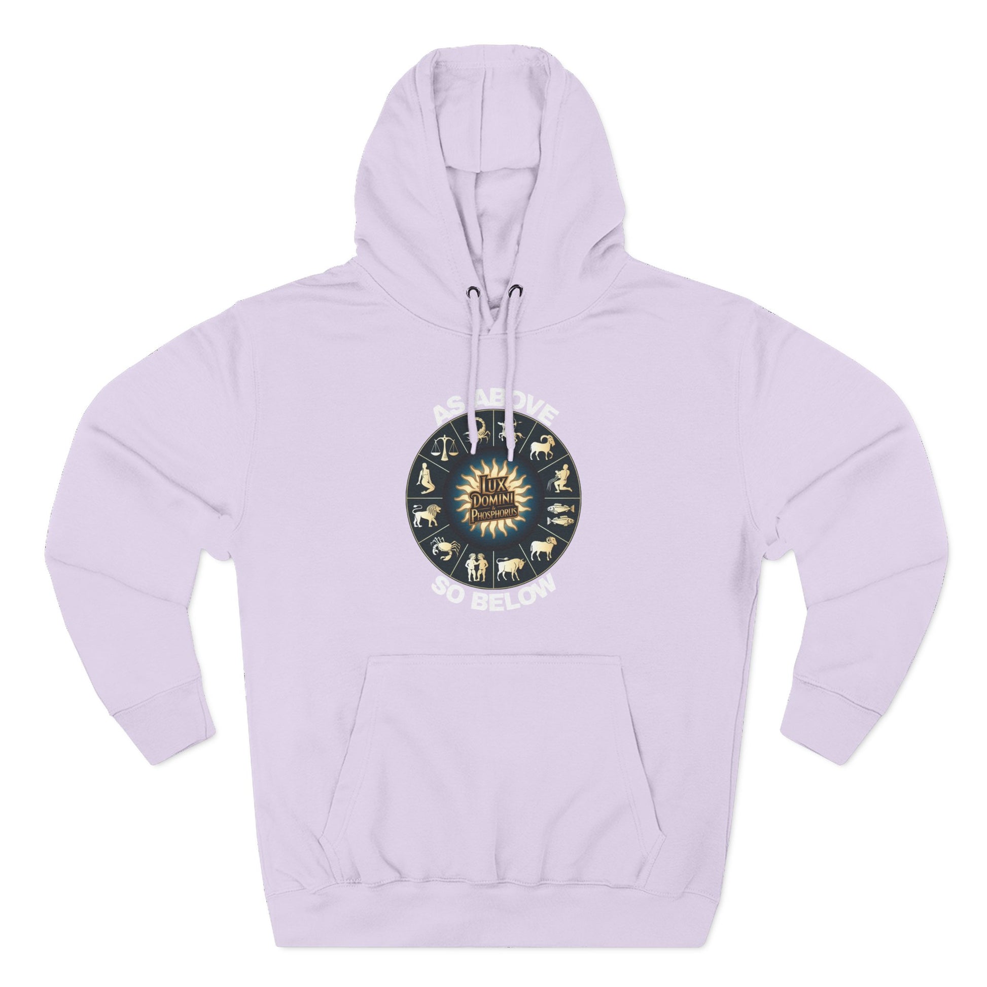 Fleece Hoodie - Lux Domini and Phosphorus Design - Above So Below