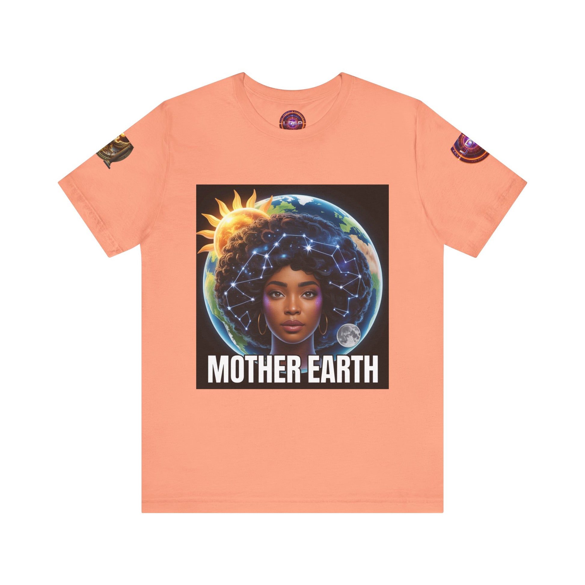 Earth Day Unisex Tee with Mother Earth Design LD&P