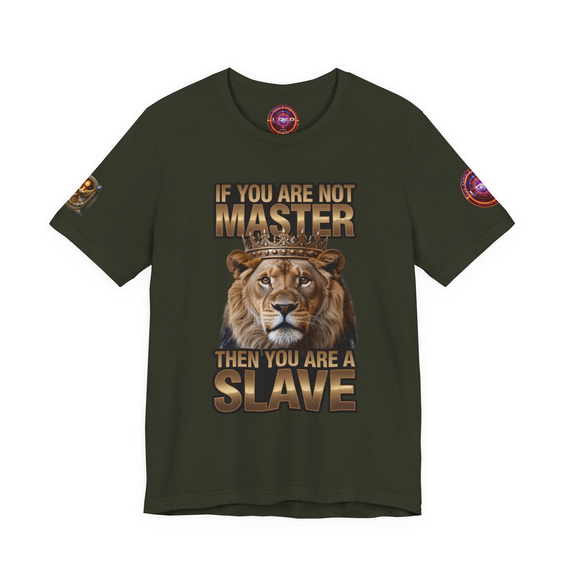 T-Shirt Master or slave LD&amp;P APPAREL Design Unisex Jersey Short Sleeve Tee