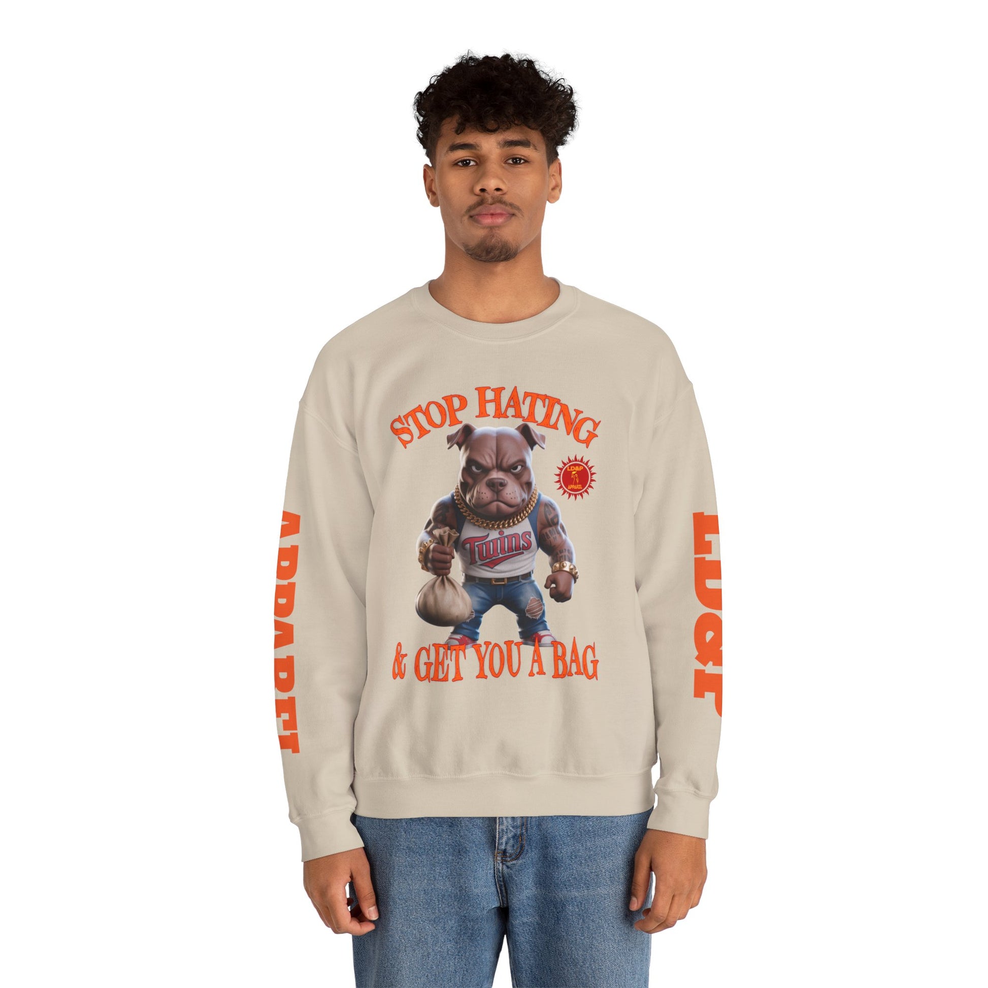 Unisex Sweatshirt Stop Hating LD&P Apparel Design