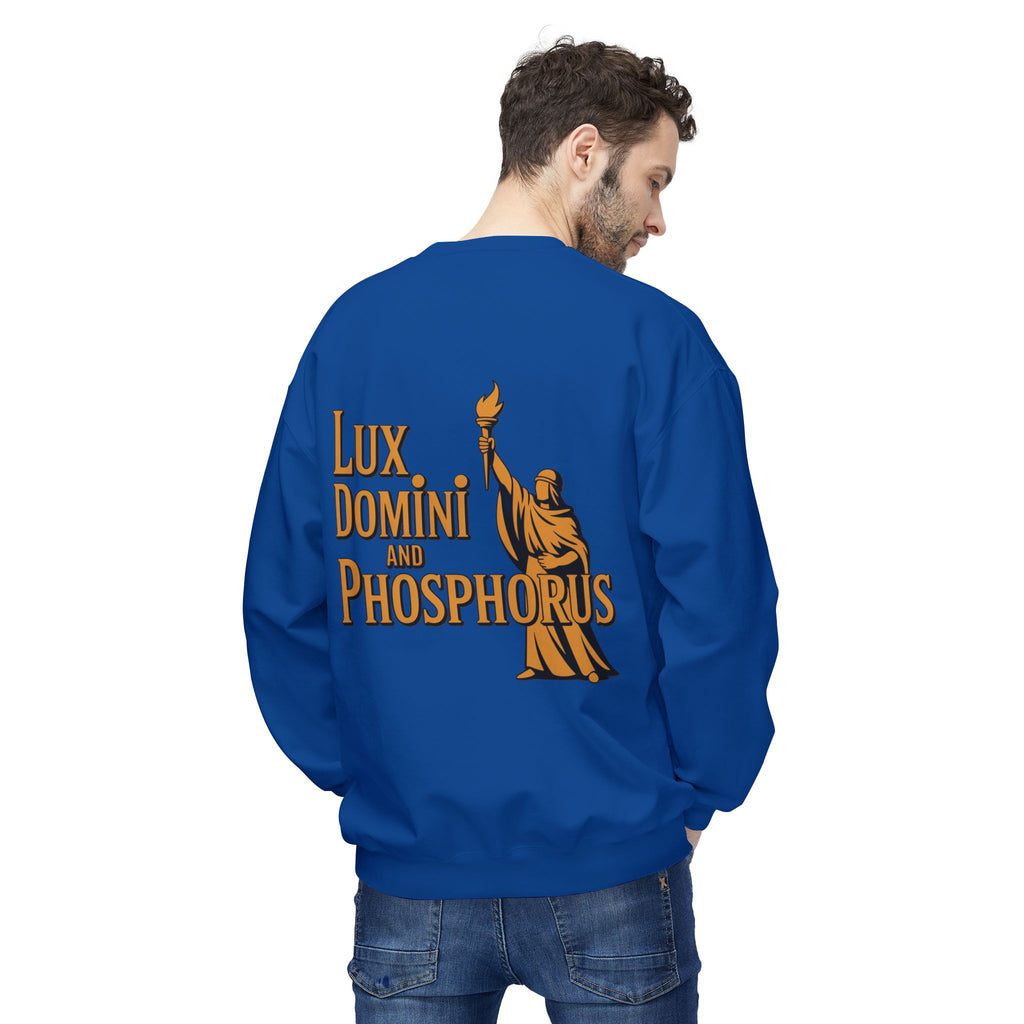 "Lux Domini and Phosphorus" crew-neck sweatshirt