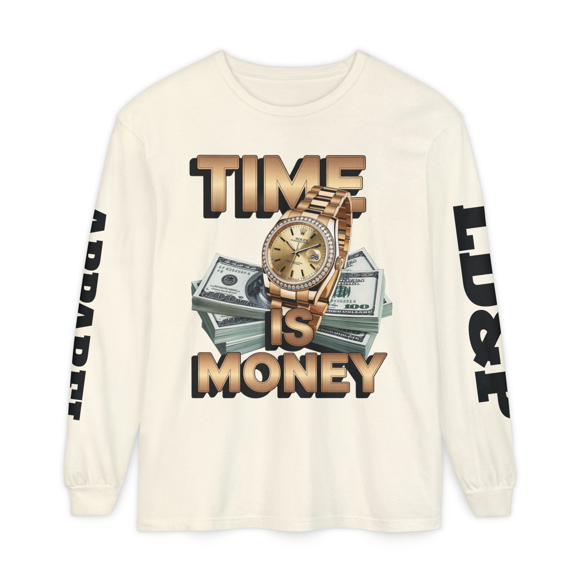 Long Sleeve T-Shirt Time is MONEY Design