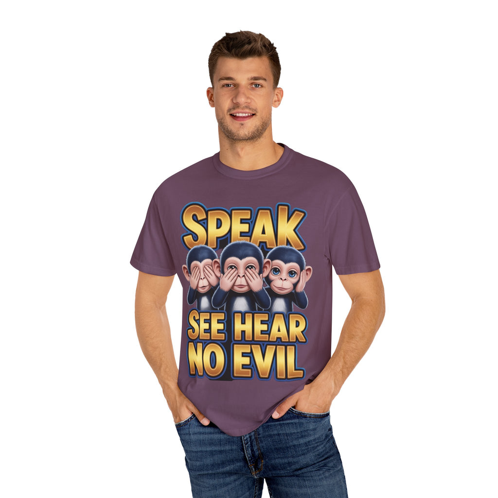 Graphic T-Shirt Speak See Hear No Evil design #2