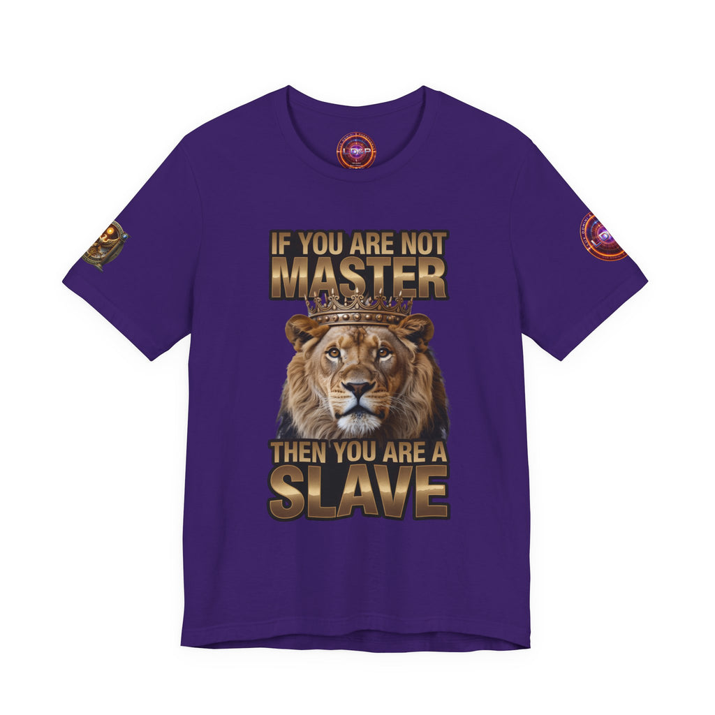 T-Shirt Master or slave LD&amp;P APPAREL Design Unisex Jersey Short Sleeve Tee
