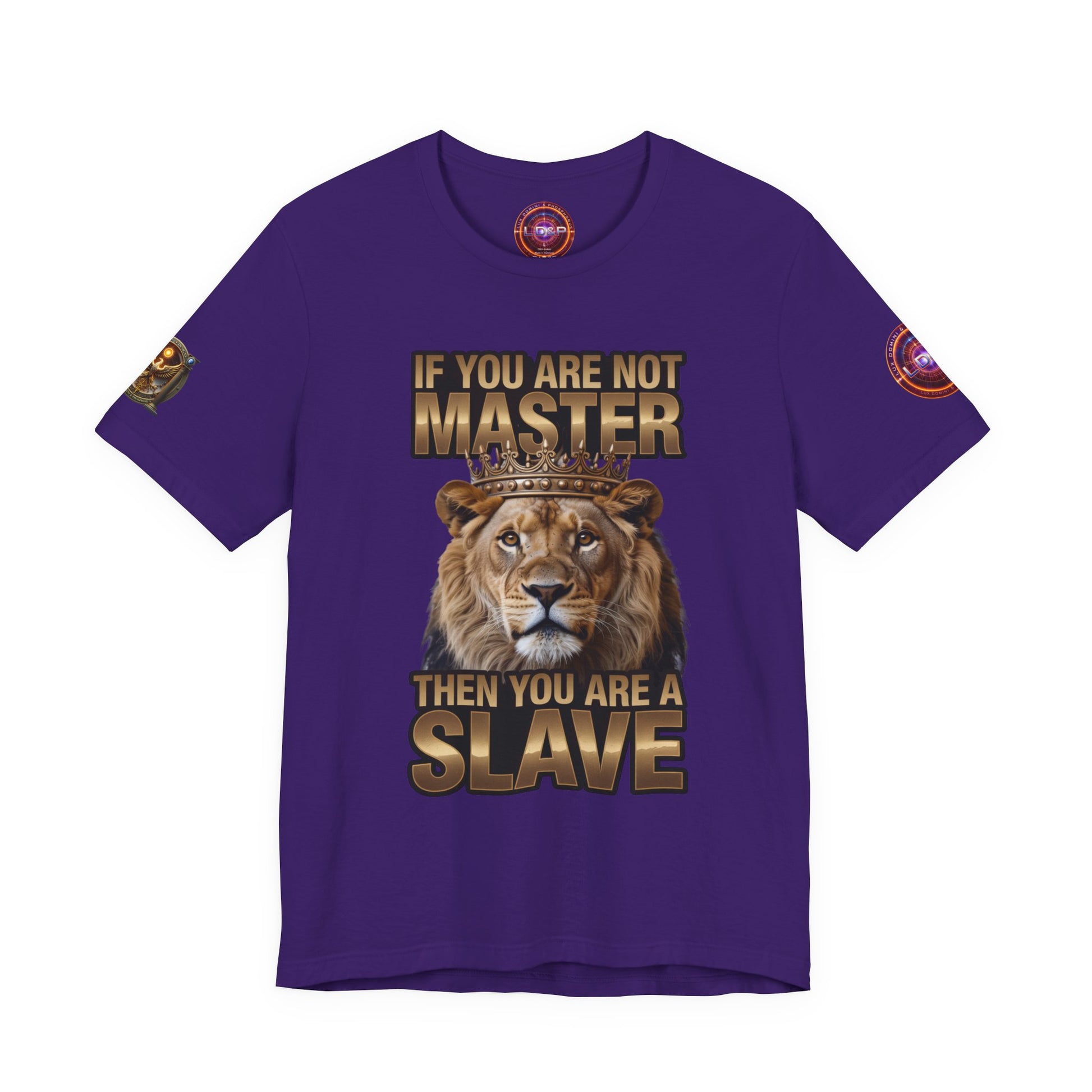 T-Shirt Master or slave LD&amp;P APPAREL Design Unisex Jersey Short Sleeve Tee