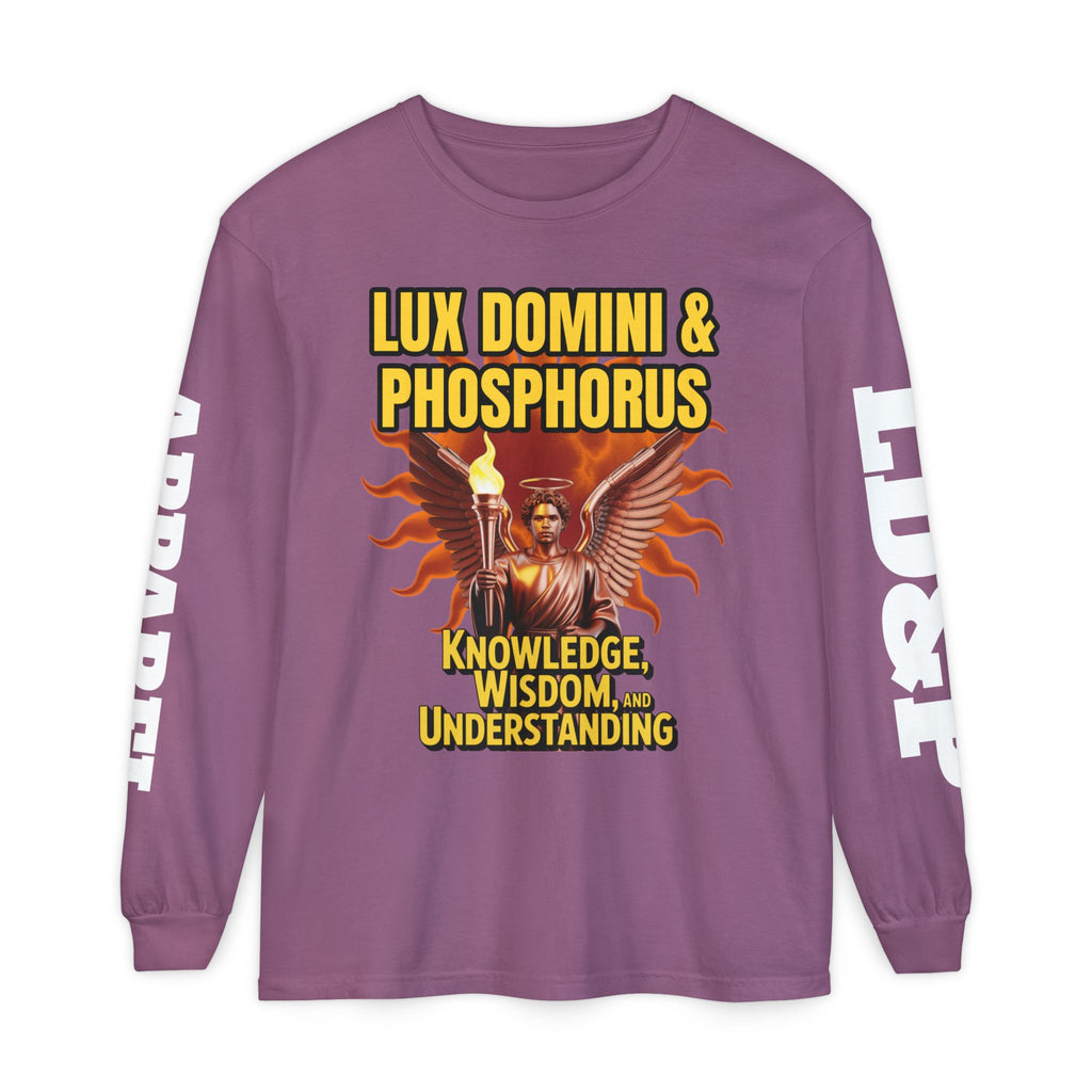 Long Sleeve T-Shirt LD&P Apparel Knowledge Wisdom Understanding Design