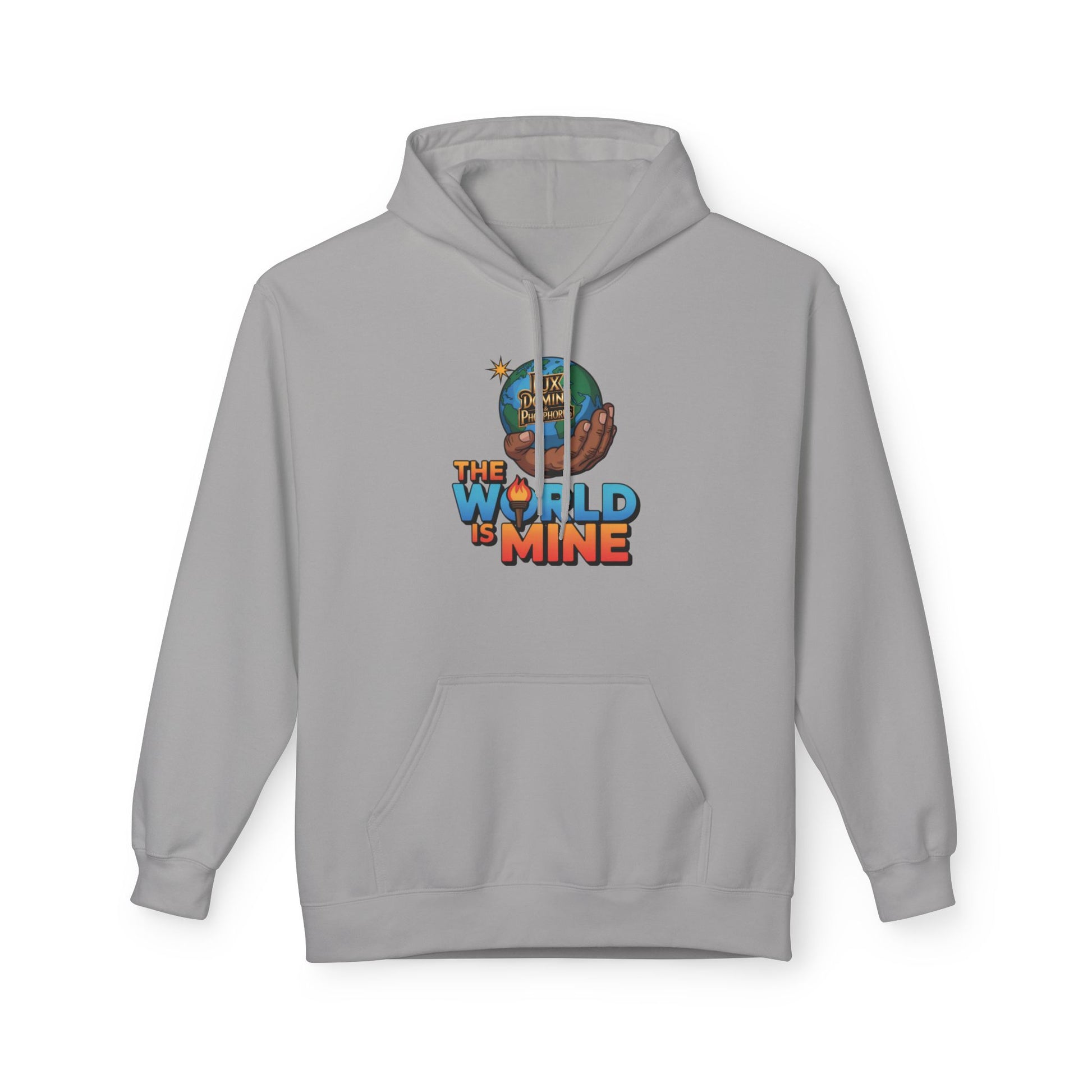Hoodie Lux Domini and Phosphorus Design The World is Mine