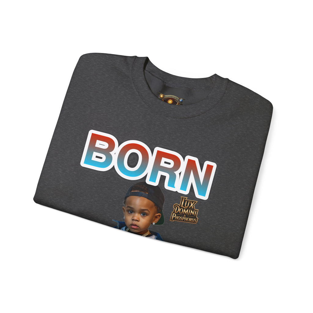 Crewneck Sweatshirt - Born Hustler LD&P Apparel