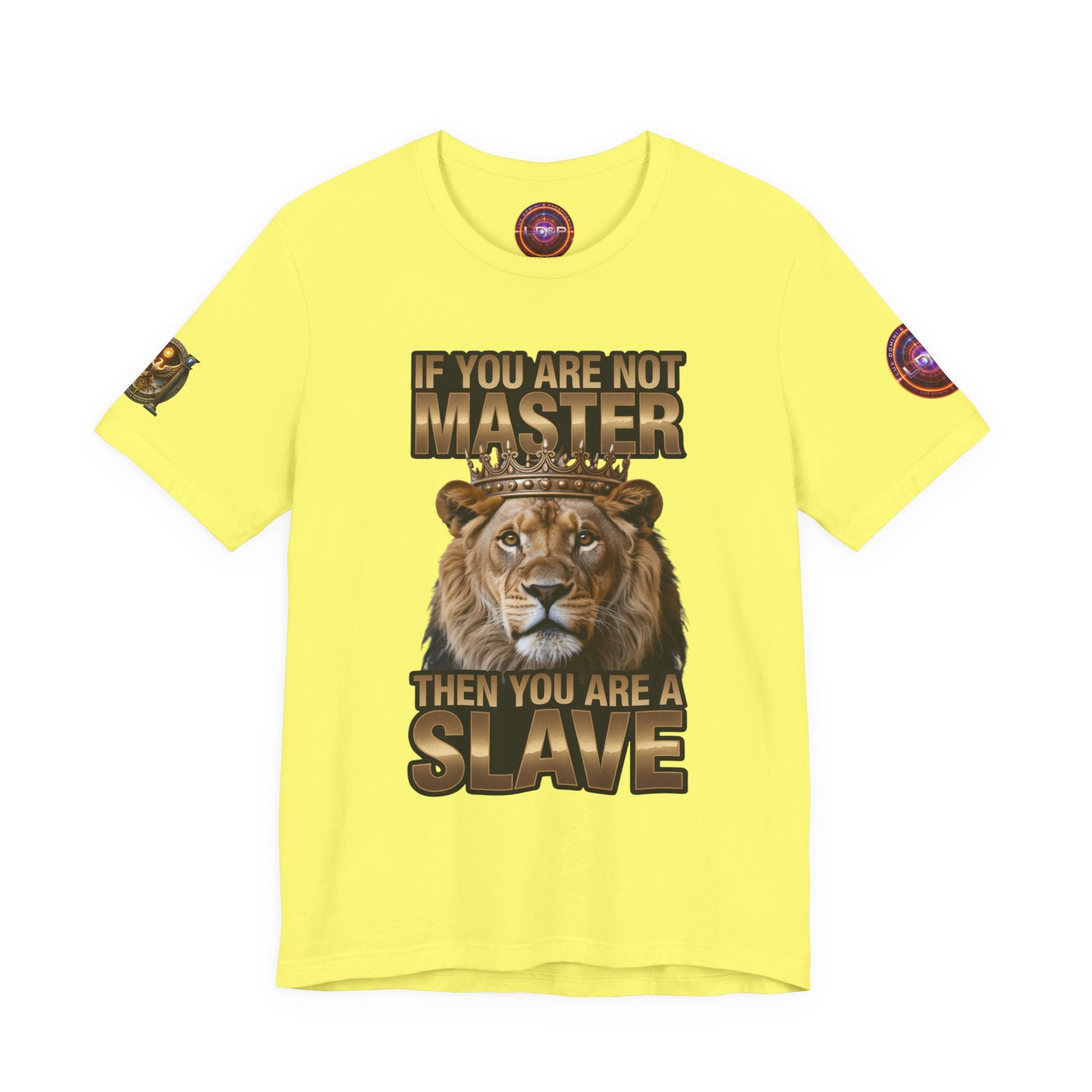 T-Shirt Master or slave LD&amp;P APPAREL Design Unisex Jersey Short Sleeve Tee