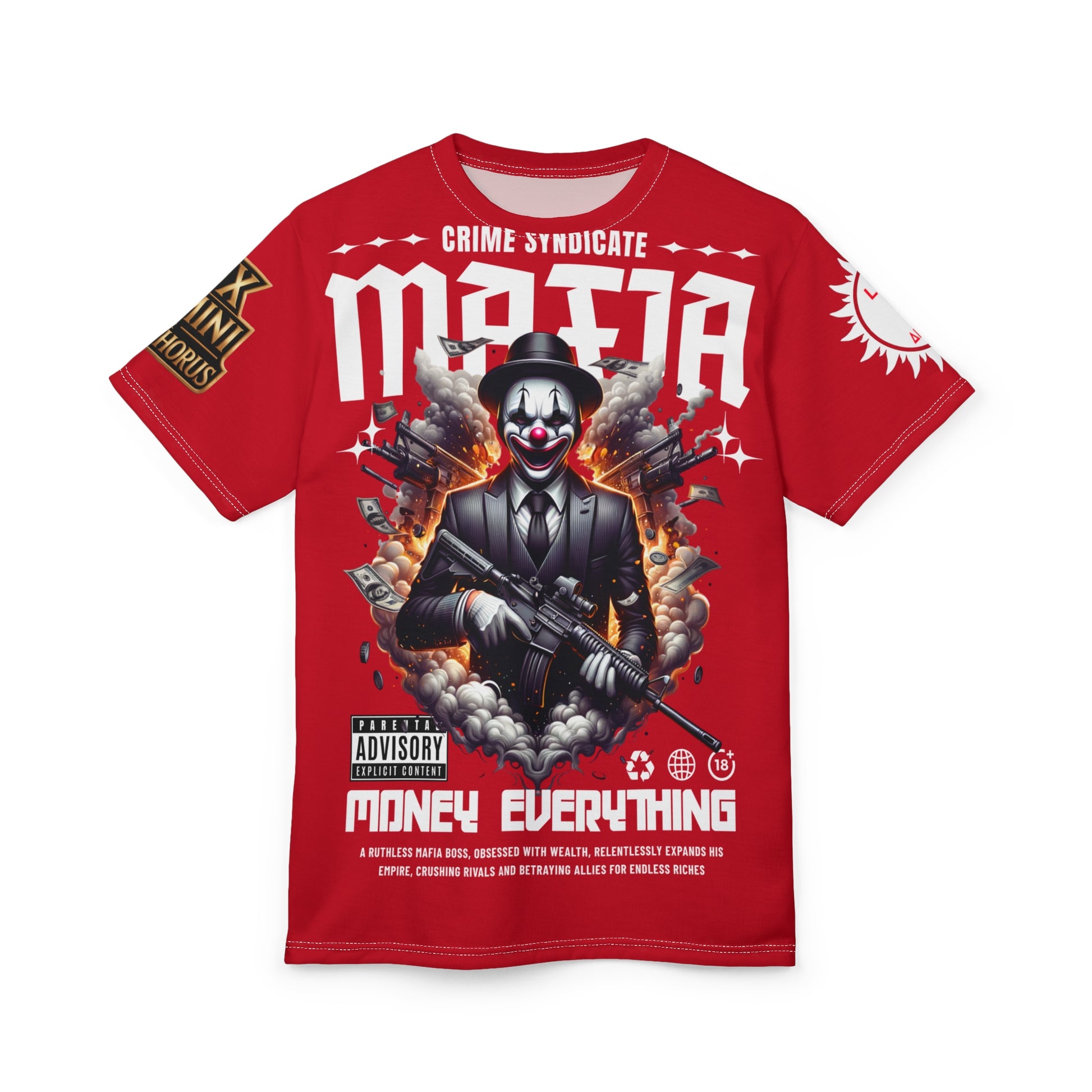 Copy of Mafia Crime Syndicate LD&P APPAREL Graphic Tee RED