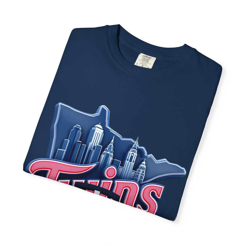 Twin City Unisex T-Shirt, Sporty Tee for Fans, Garment-Dyed Shirt, Perfect for Game Day, Show Your Team Spirit!