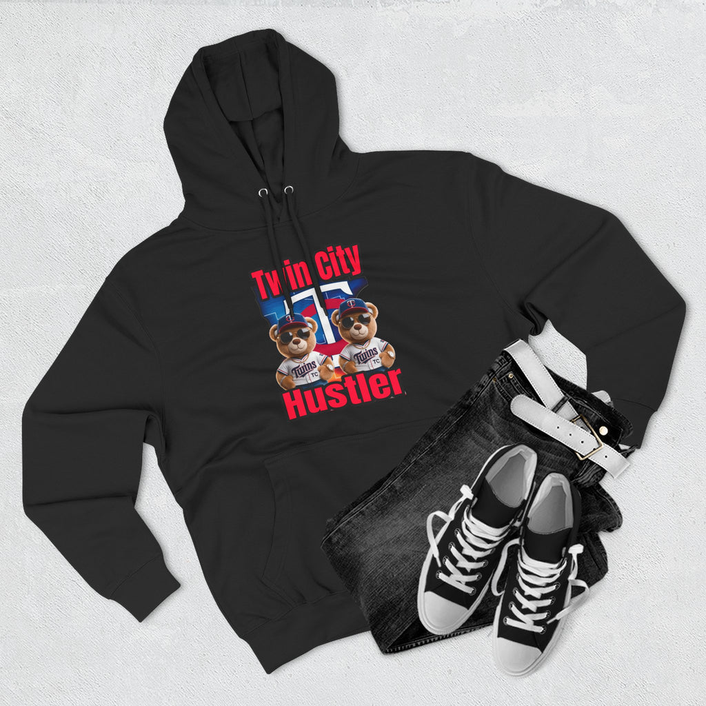 Fleece Hoodie Twin City HUSTLER Design