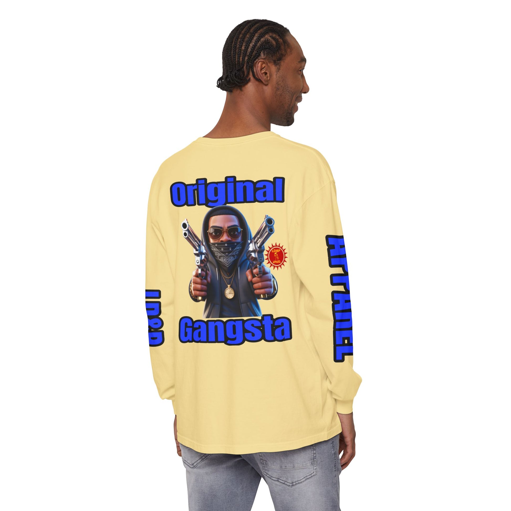 Long Sleeve T-Shirt Original Gangsta LD&amp;P Apparel Design
