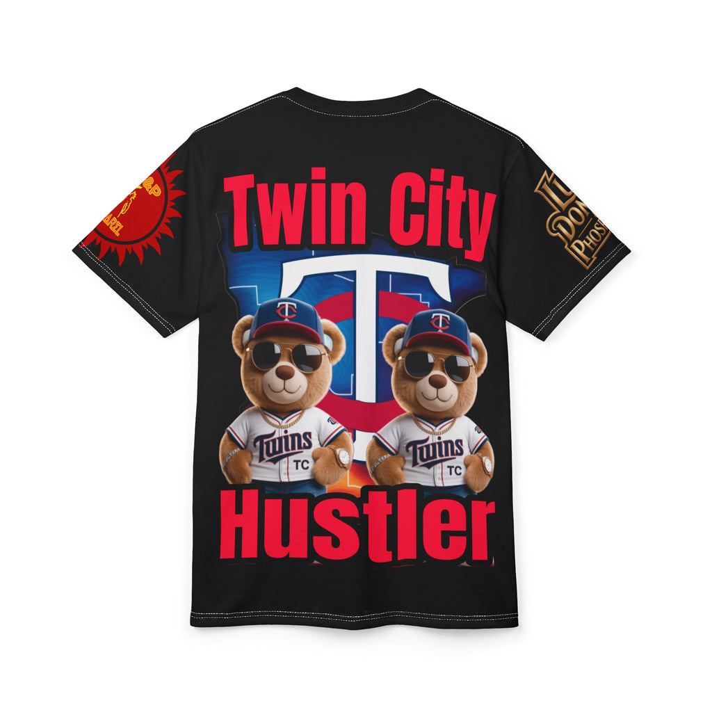 Twin City HUSTLER Print Unisex Cut & Sew Tee