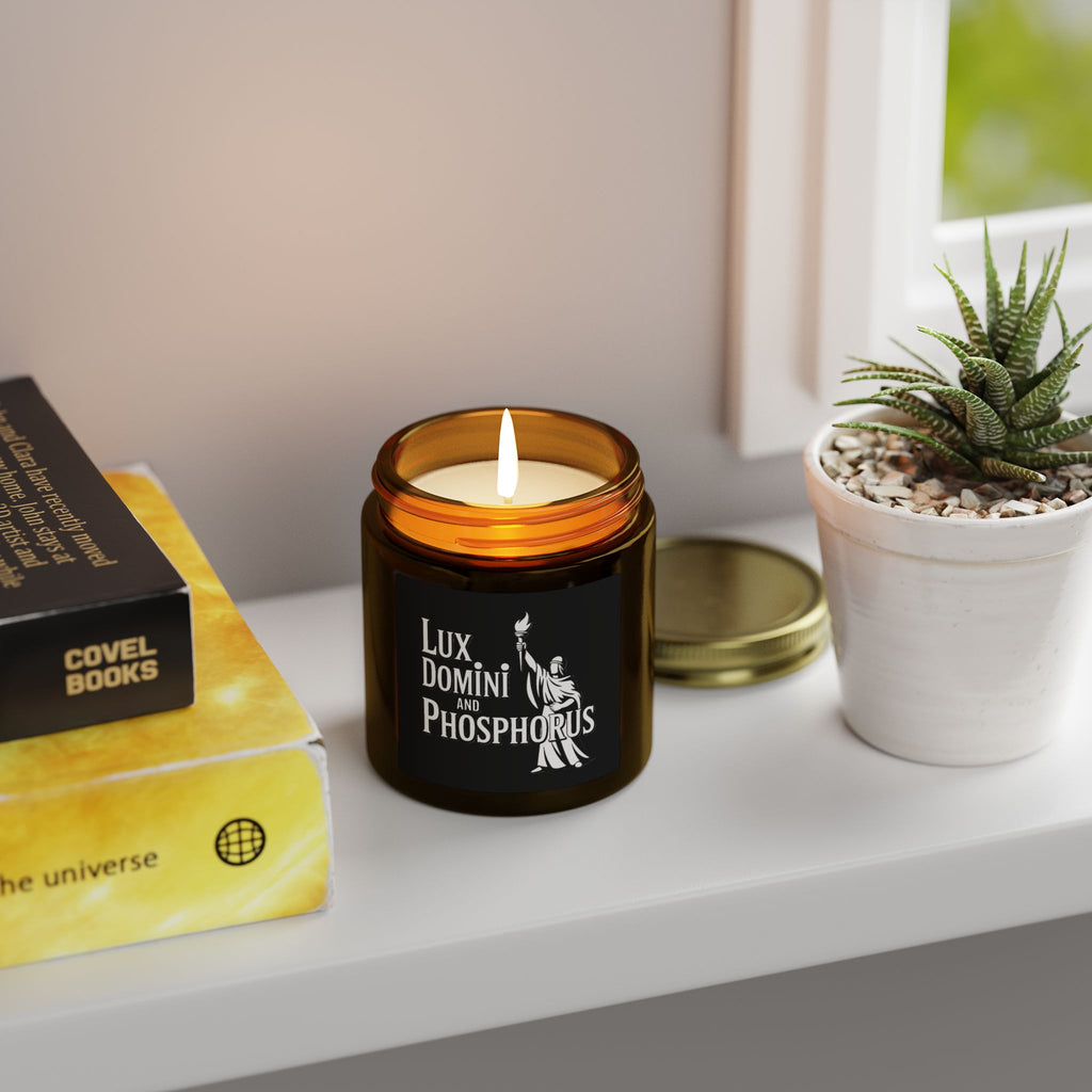 Lux Domini & Phosphorus Coconut Apricot Scented Candle (4oz & 9oz)