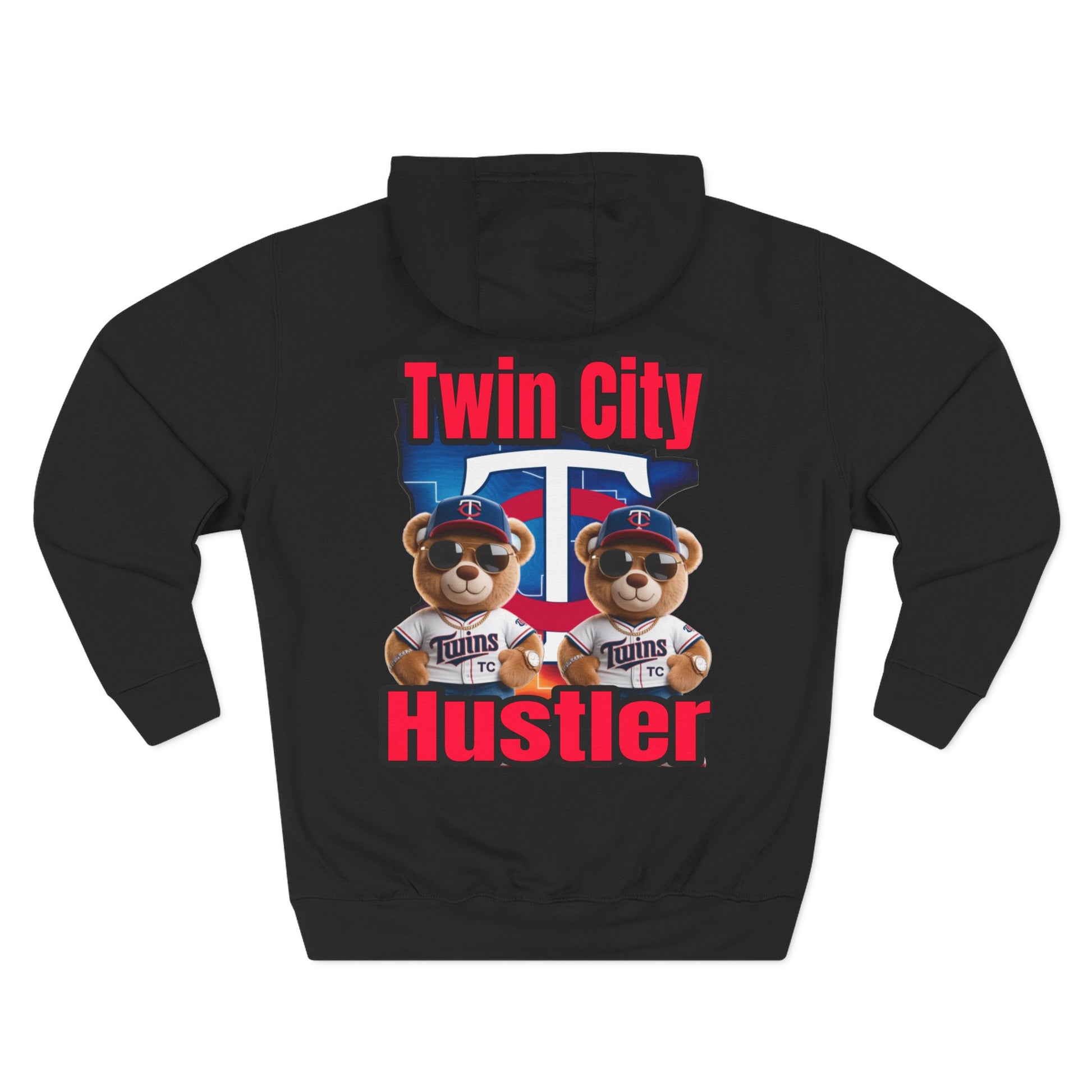 Fleece Hoodie Twin City HUSTLER Design