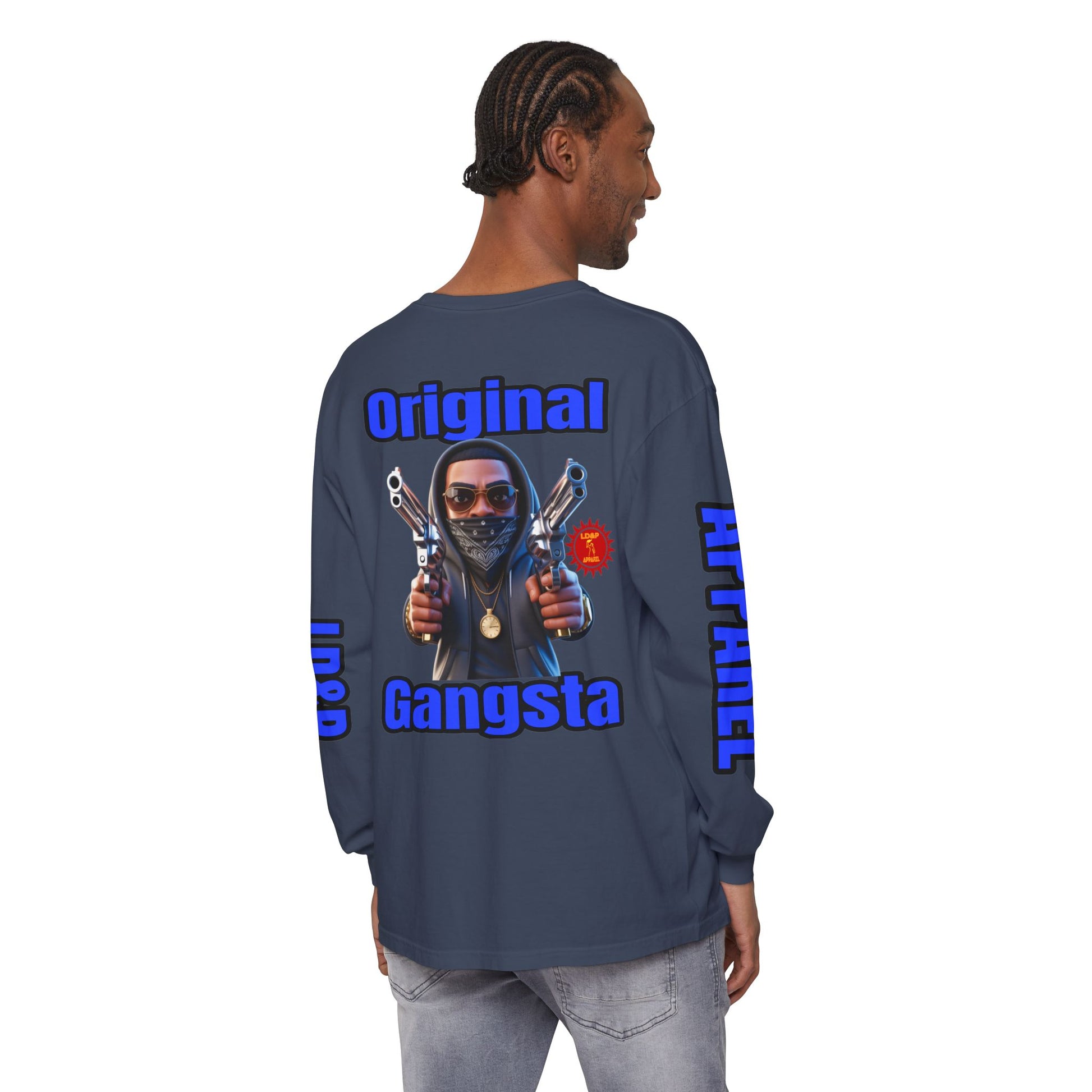 Long Sleeve T-Shirt Original Gangsta LD&amp;P Apparel Design