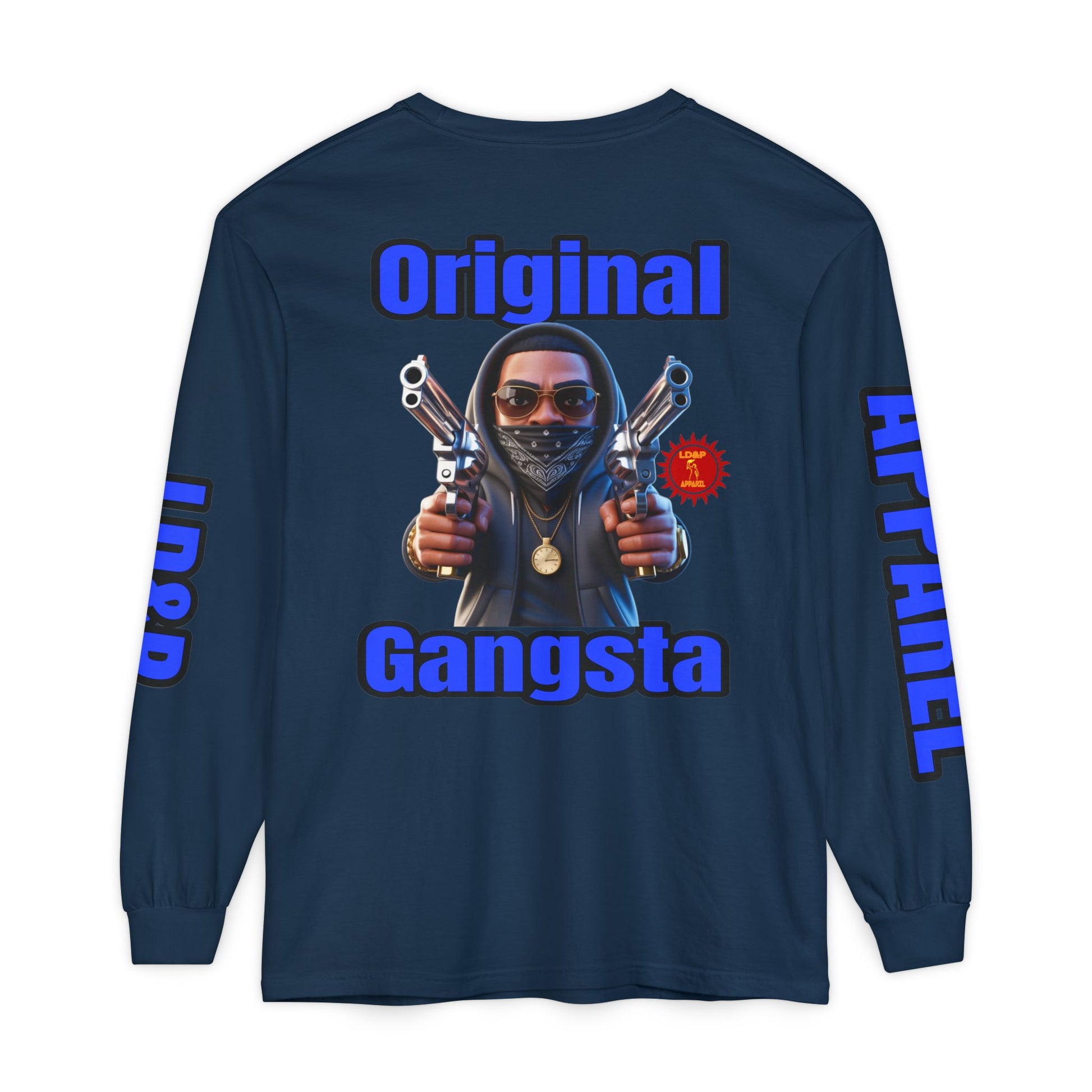 Long Sleeve T-Shirt Original Gangsta LD&amp;P Apparel Design