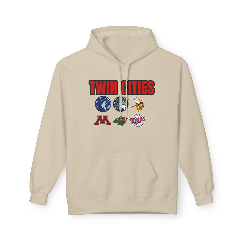 Fleece Hoodie Twin Cities Minneapolis St Paul Design