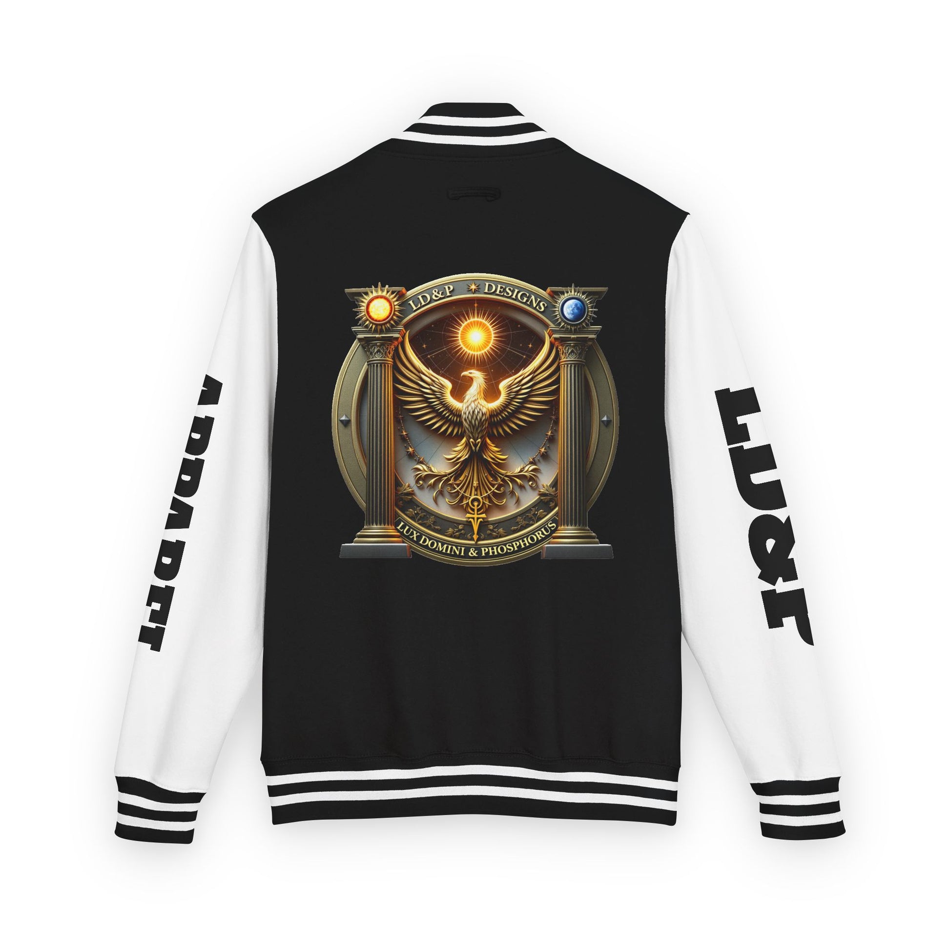 Letterman Jacket LD&P APPAREL Logo Design