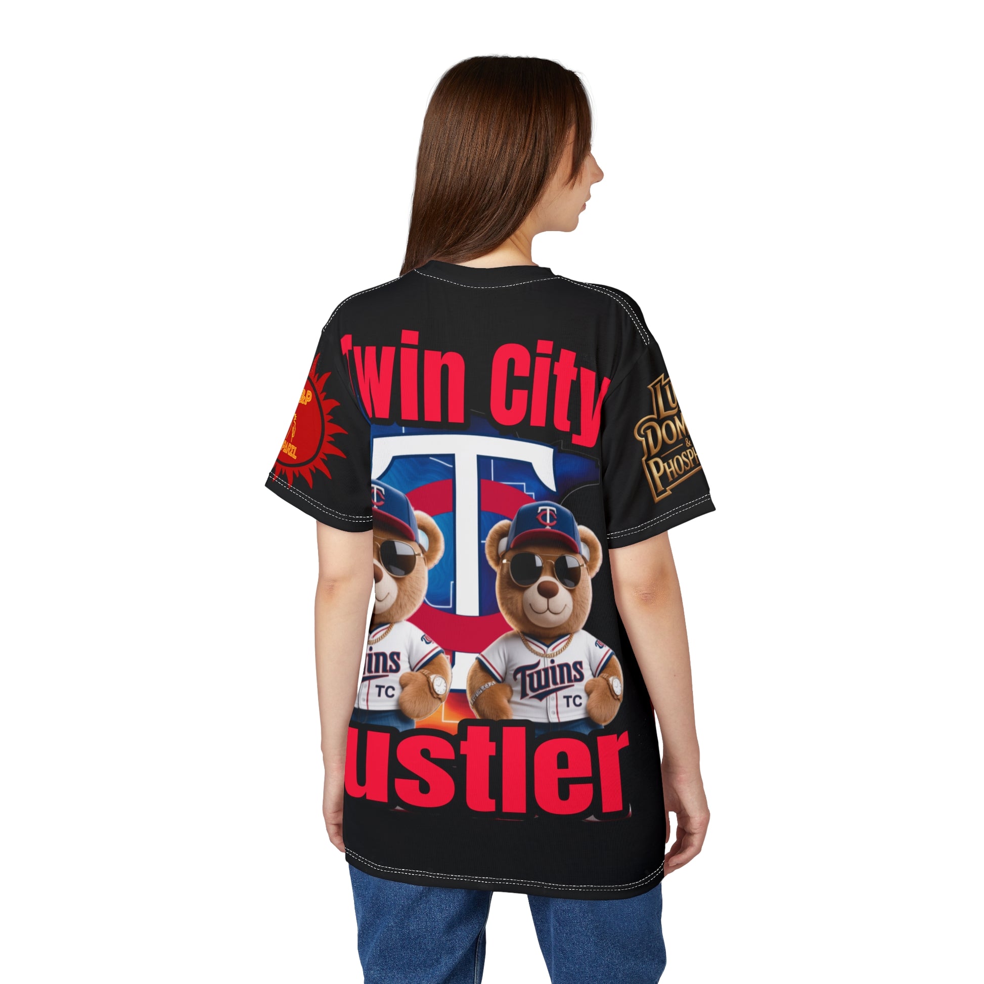 Twin City HUSTLER Print Unisex Cut & Sew Tee