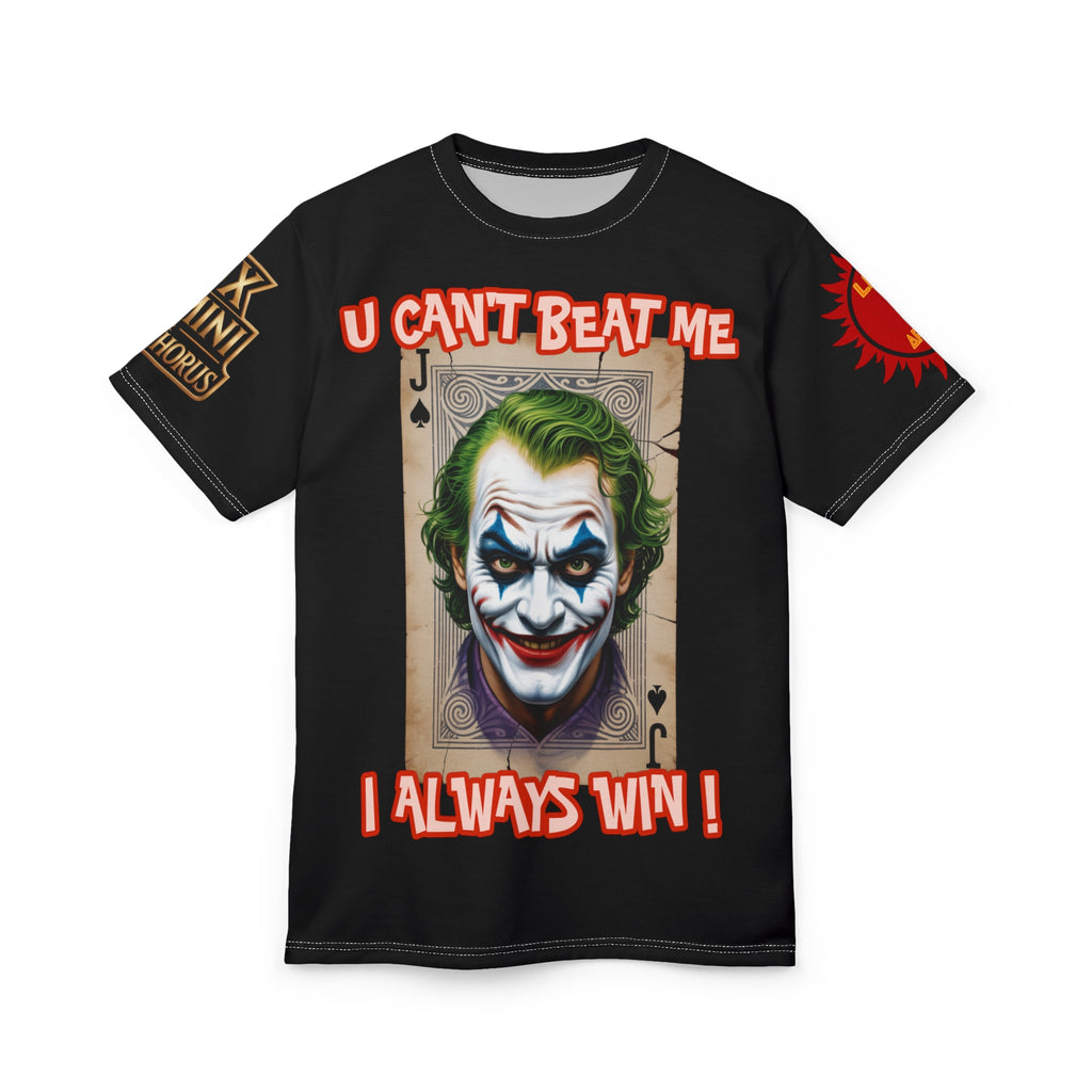 LD&P APPAREL "U Can't Beat Me I Always Win" Graphic Tee Shirt black