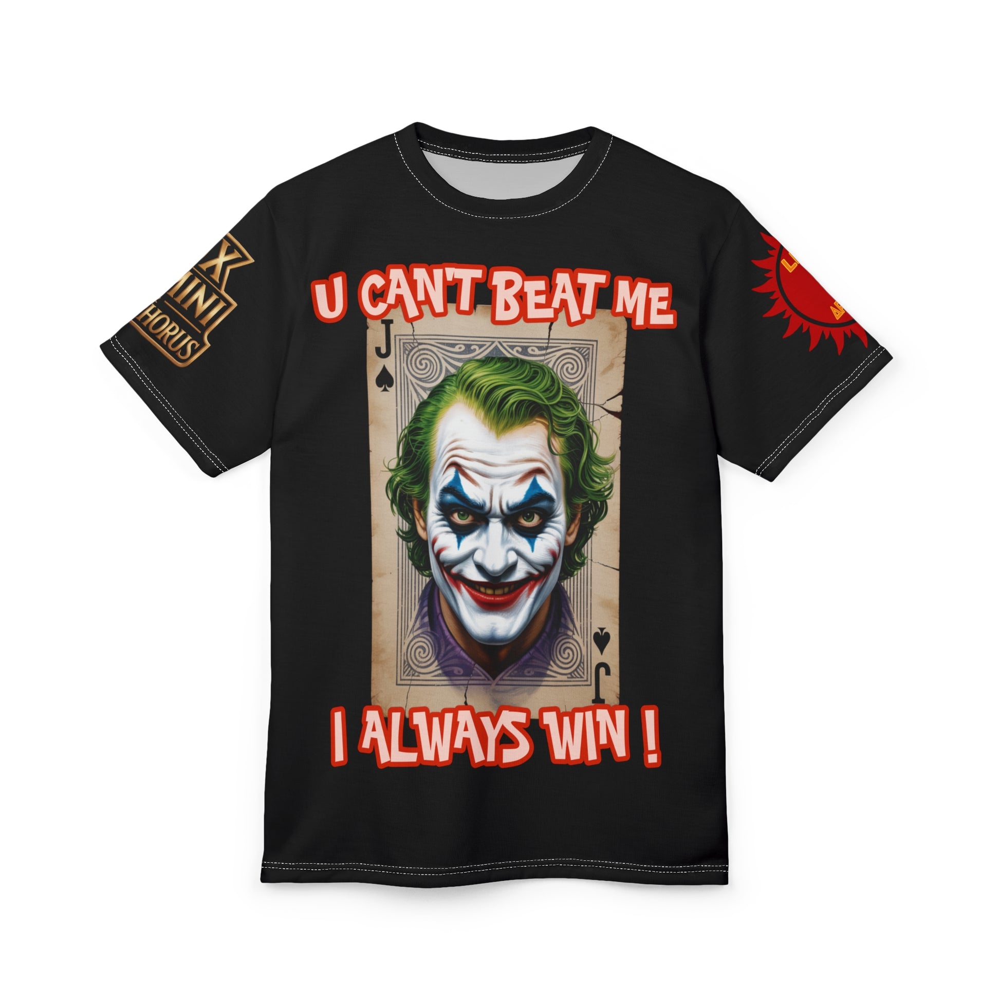 LD&P APPAREL "U Can't Beat Me I Always Win" Graphic Tee Shirt black