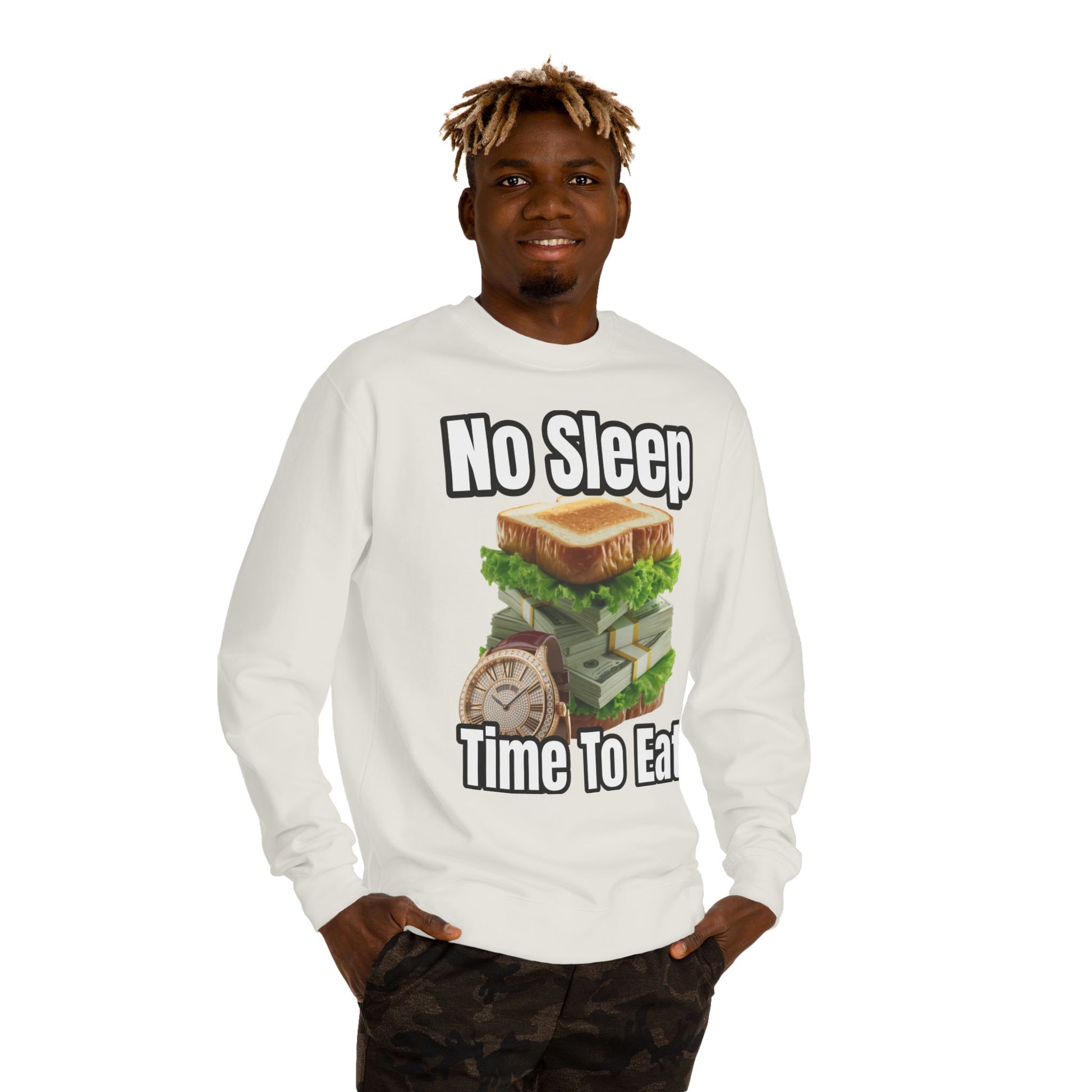 Unisex Sweatshirt No Sleep Time To Eat