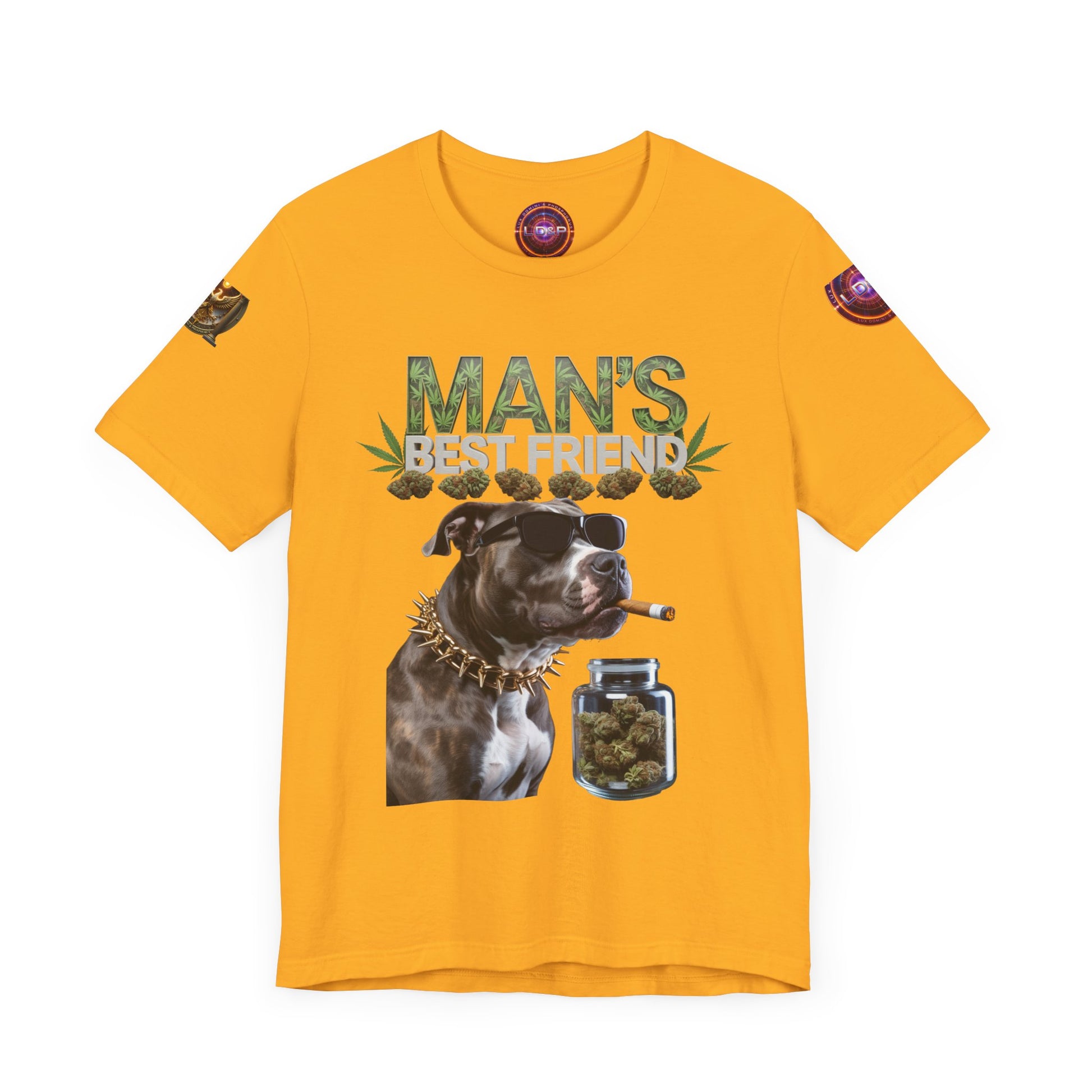 Unisex Tee Man's Best Friend Weed Design Shirt