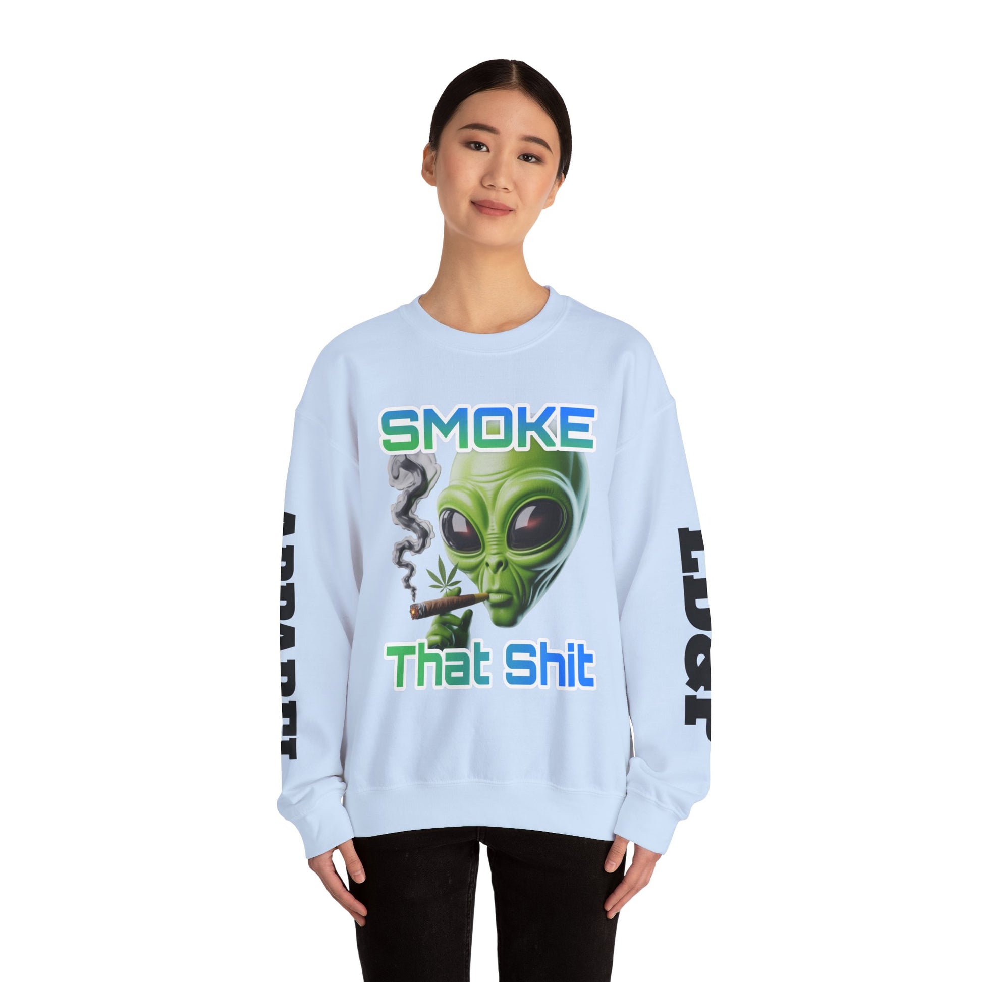 Crewneck Sweatshirt - Smoke That LD&P APPAREL Design
