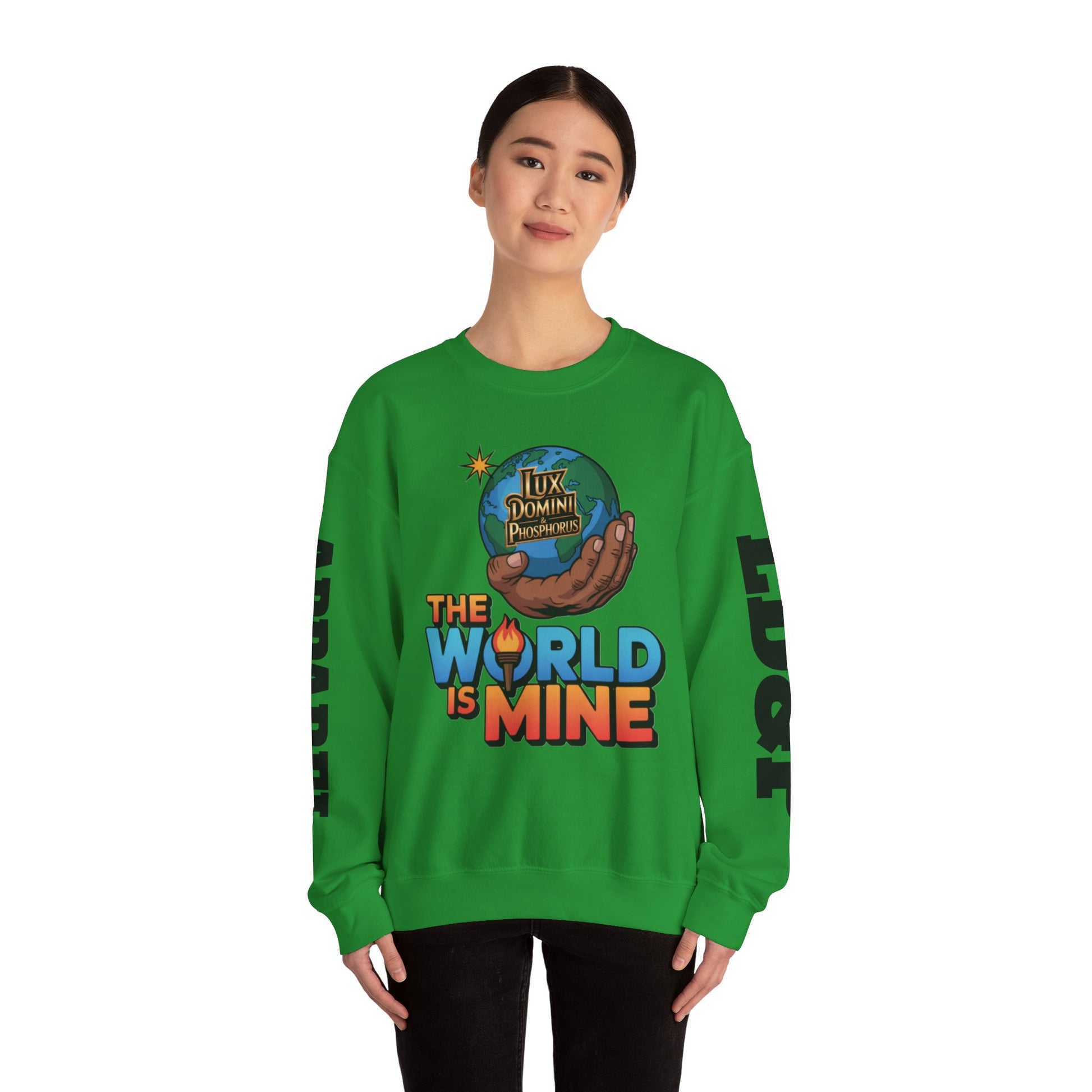 Graphic Sweatshirt - The World Is Mine LD&P APPAREL Design