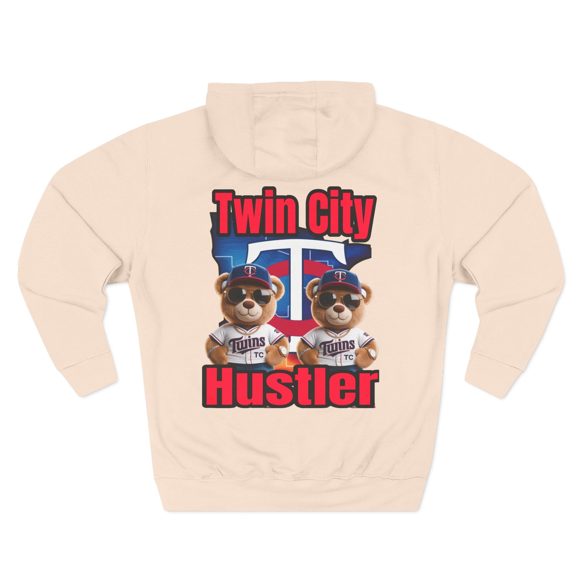 Fleece Hoodie Twin City HUSTLER Design