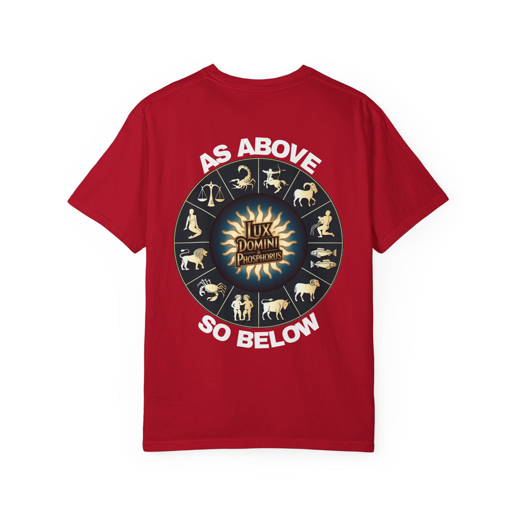 Zodiac Unisex T-Shirt - As above so below design