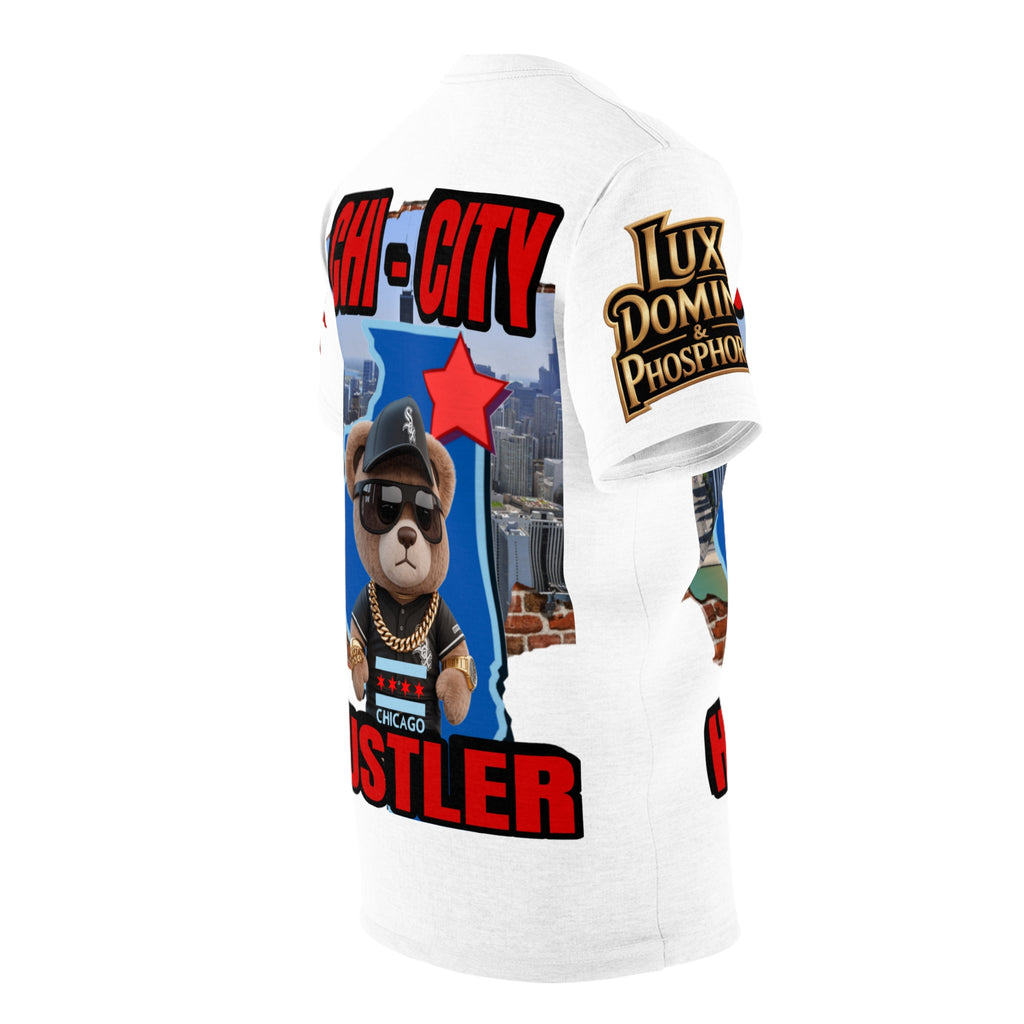 Chi-City Hustler Cut & Sew Tee — LD&P Apparel white