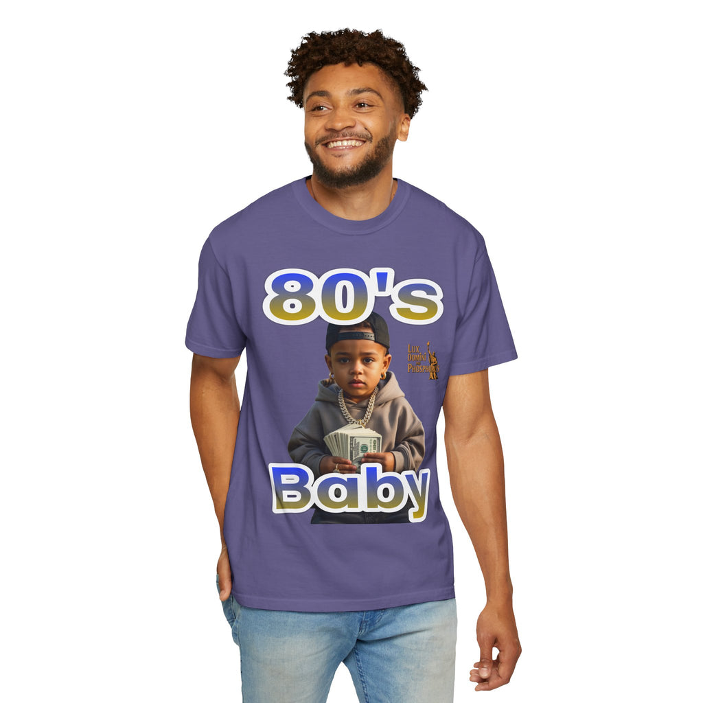 80s Baby Unisex Garment-Dyed T-shirt - LD&P APPAREL