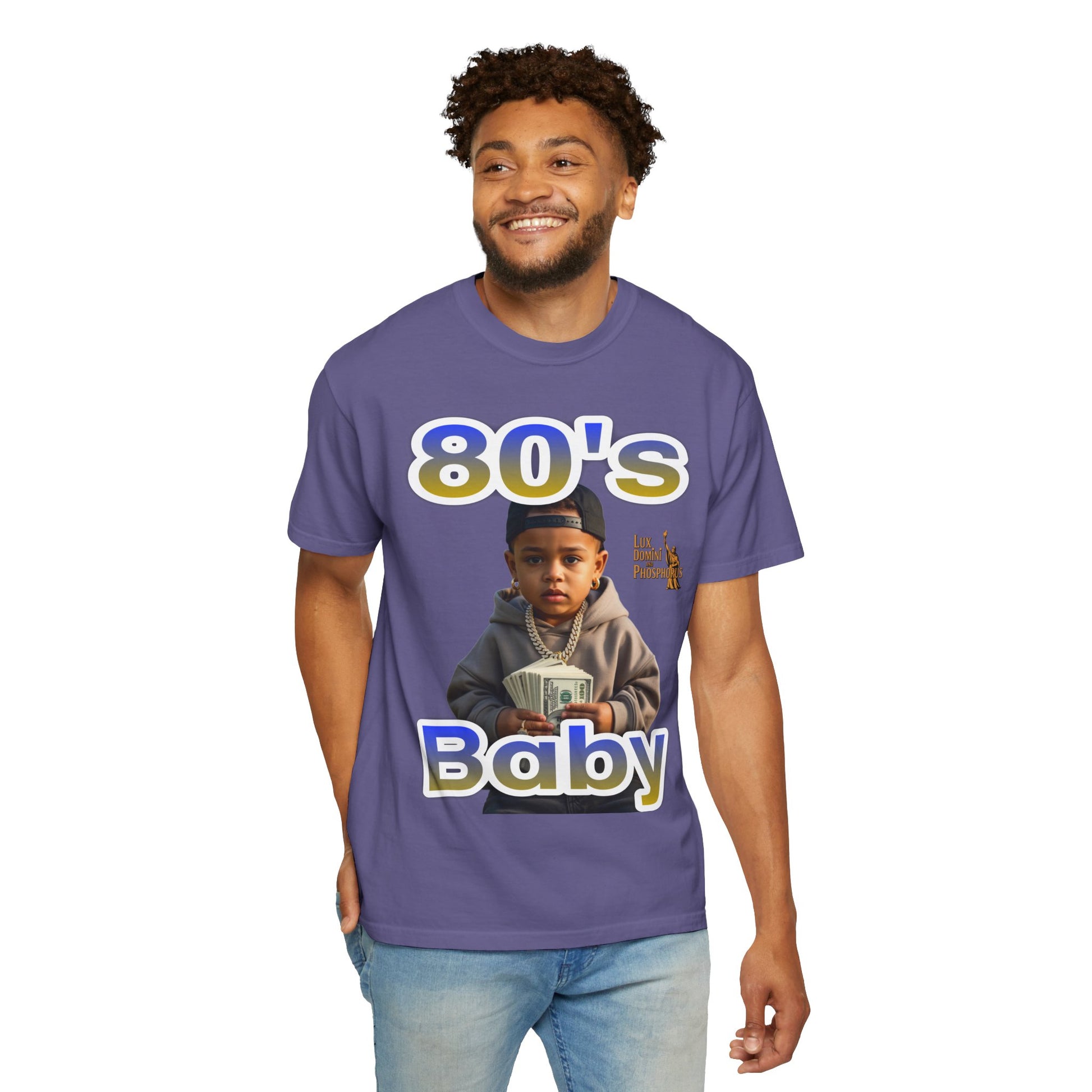 80s Baby Unisex Garment-Dyed T-shirt - LD&P APPAREL
