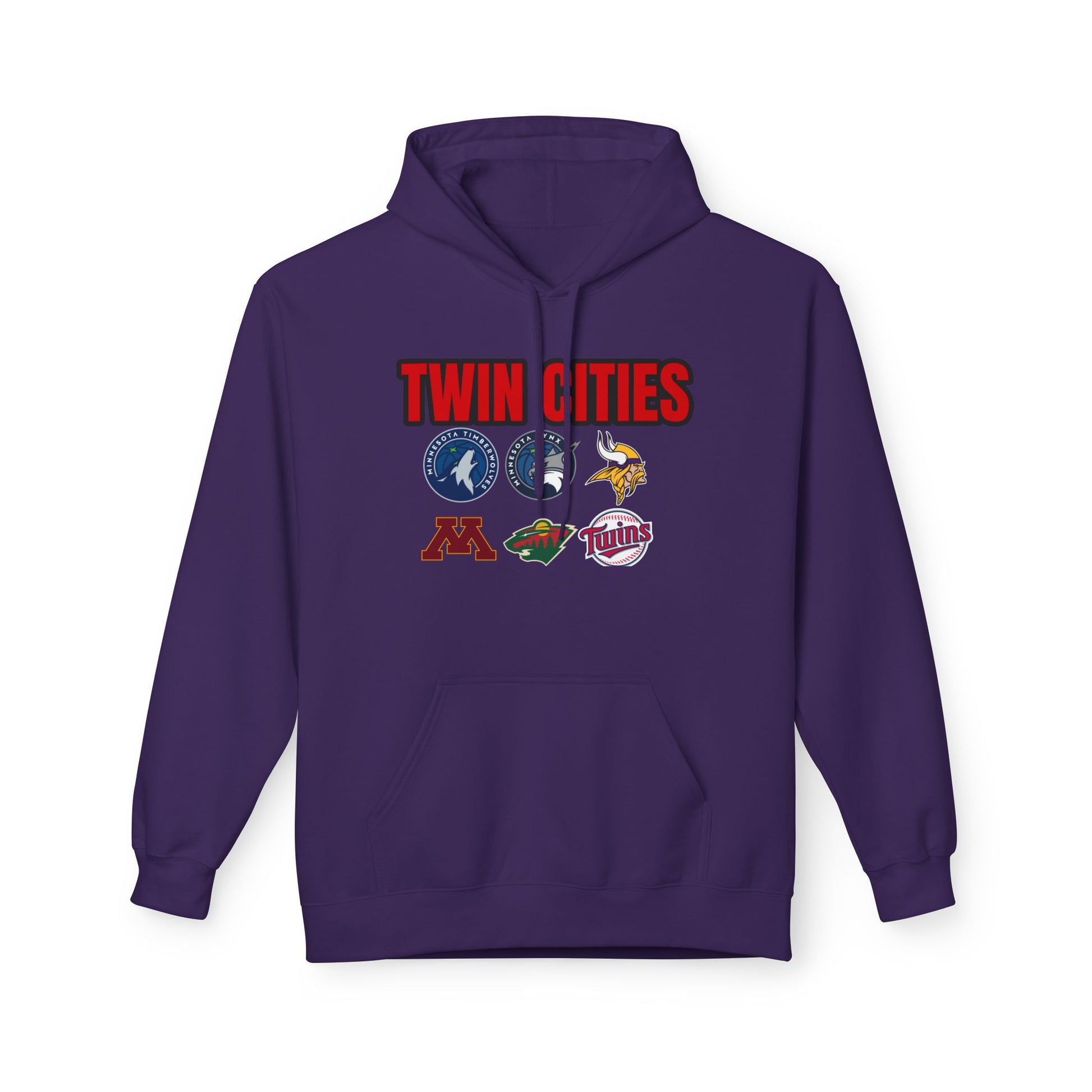 Fleece Hoodie Twin Cities Minneapolis St Paul Design