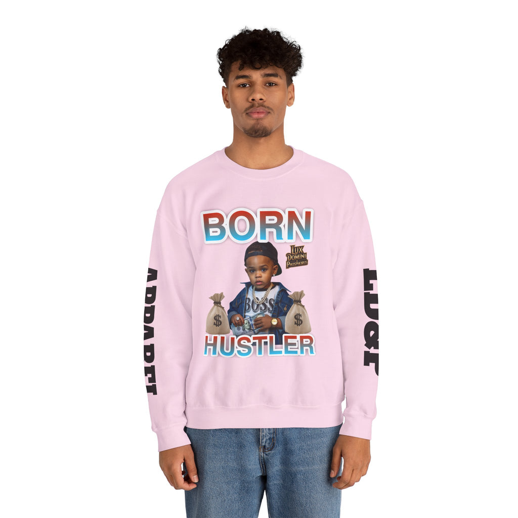 Crewneck Sweatshirt - Born Hustler LD&P Apparel