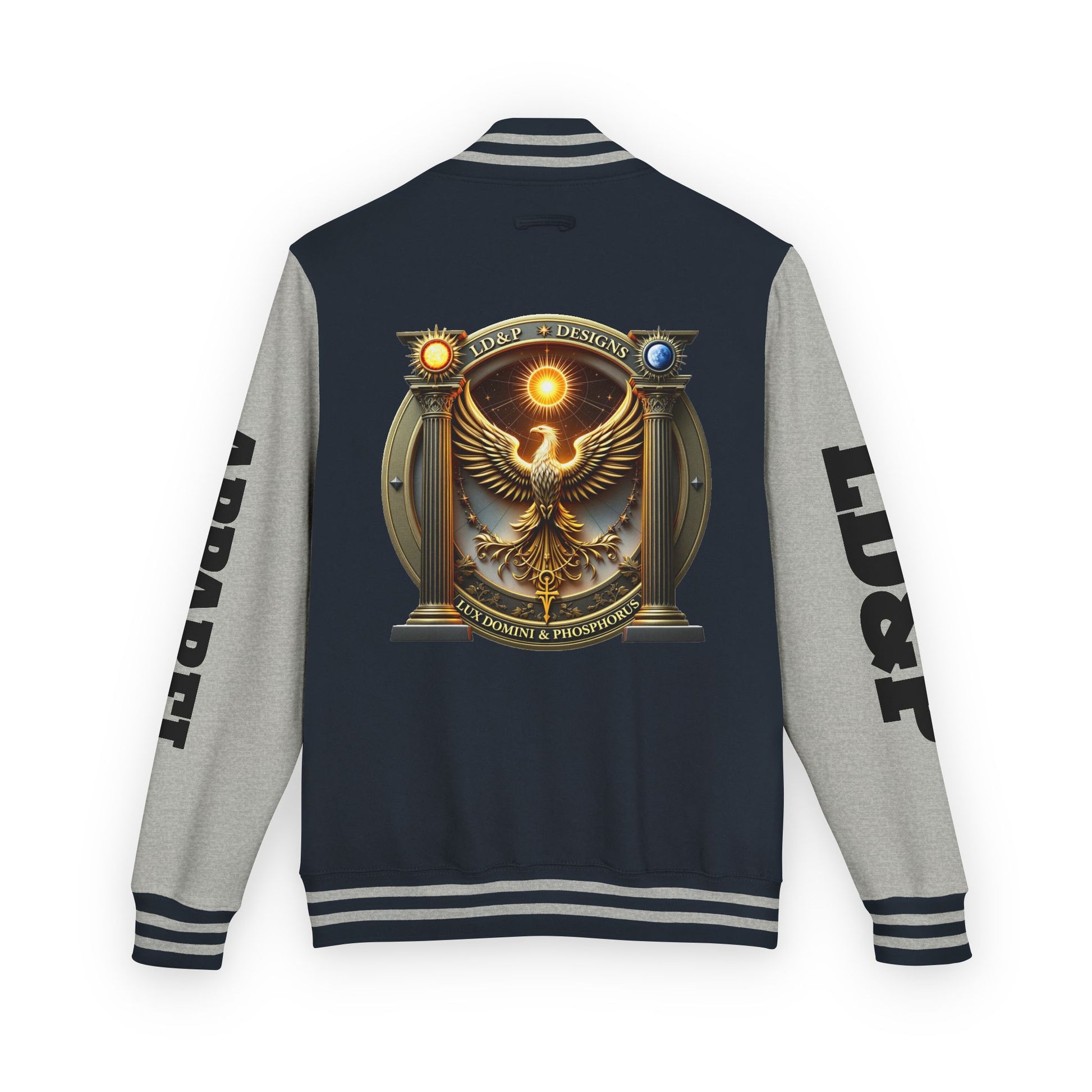Letterman Jacket LD&P APPAREL Logo Design