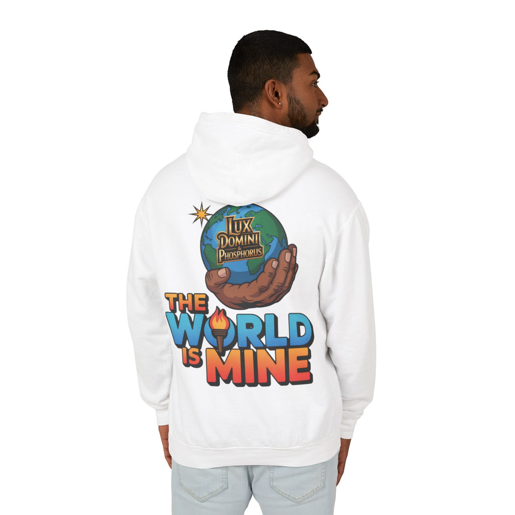 The World Is Mine Hooded Sweatshirt, Unisex Lightweight Pullover, King of the Jungle Sweatshirt, Animal Lover Gift, Cool Casual Wear