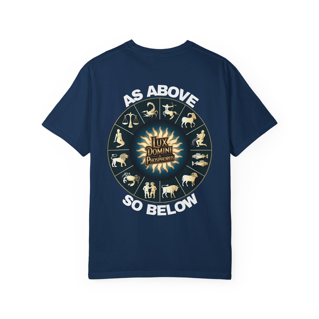 Zodiac Unisex T-Shirt - As above so below design