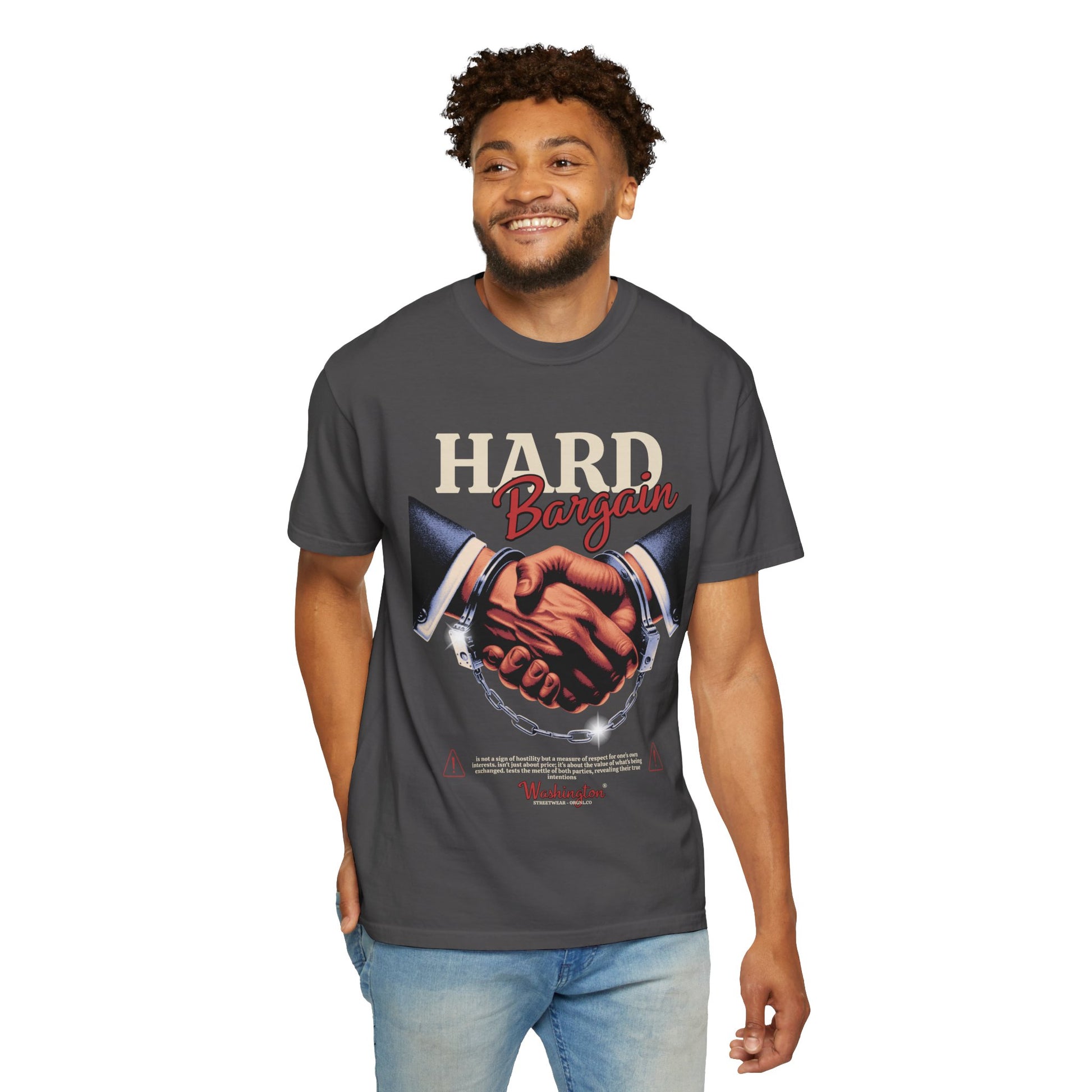 Garment-Dyed T-shirt Hard Bargain Graphic Tee