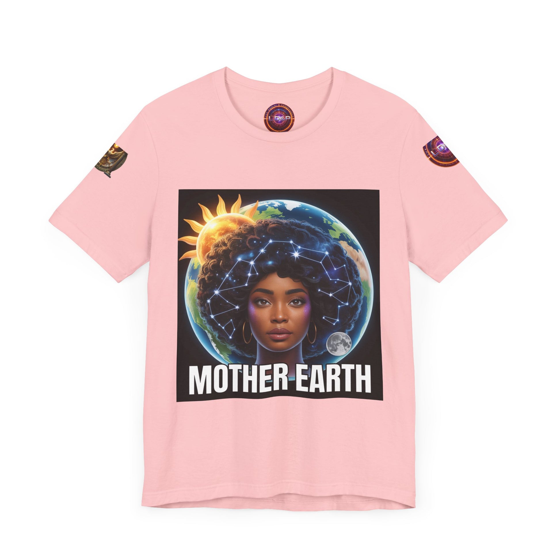 Earth Day Unisex Tee with Mother Earth Design LD&P