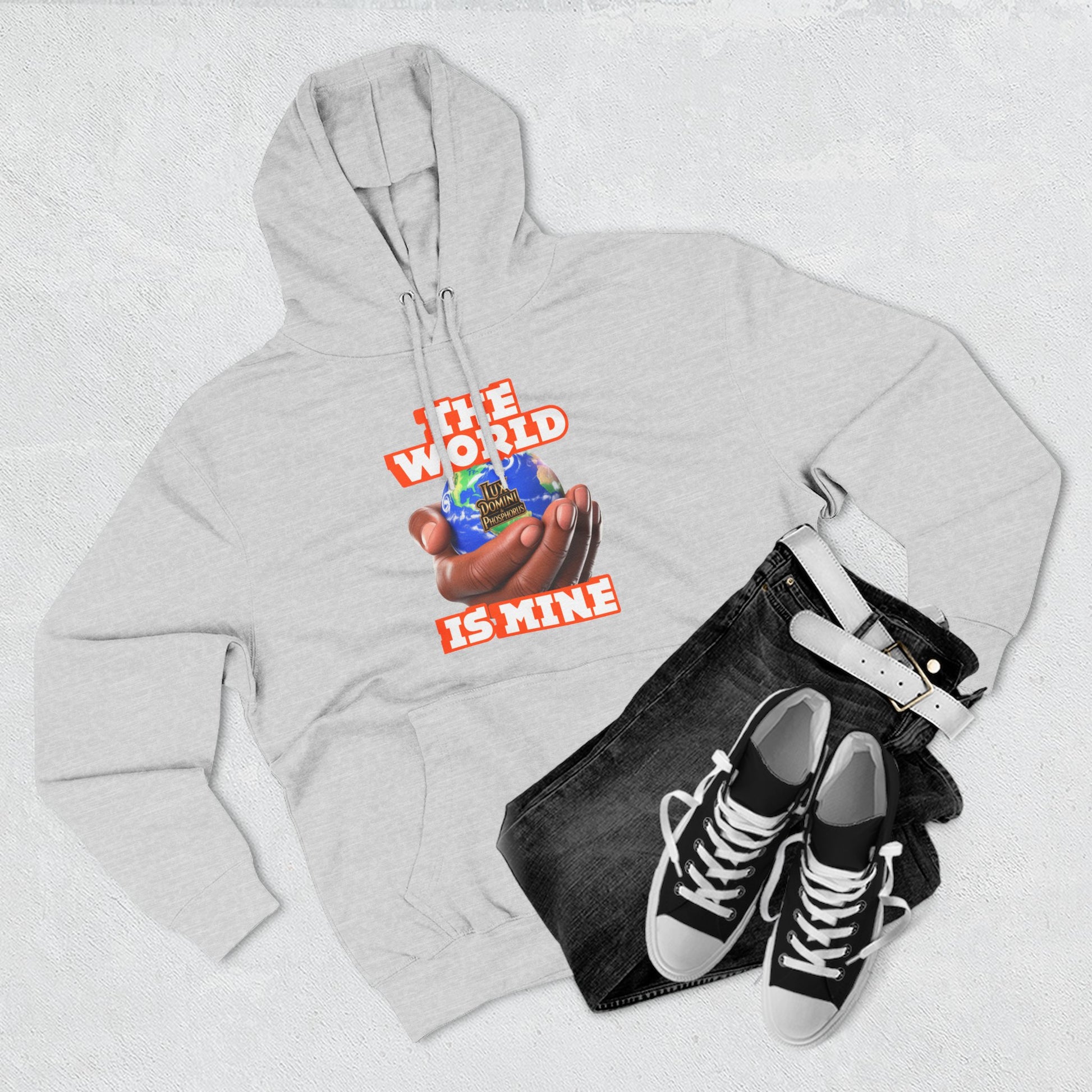 Hoodie - Lux Domini and Phosphorus The World Is Mine Design