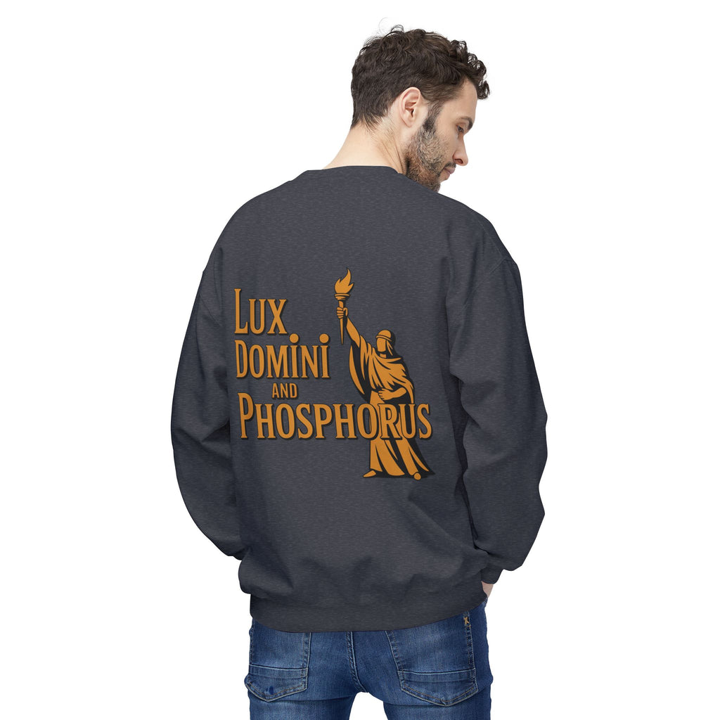 "Lux Domini and Phosphorus" crew-neck sweatshirt