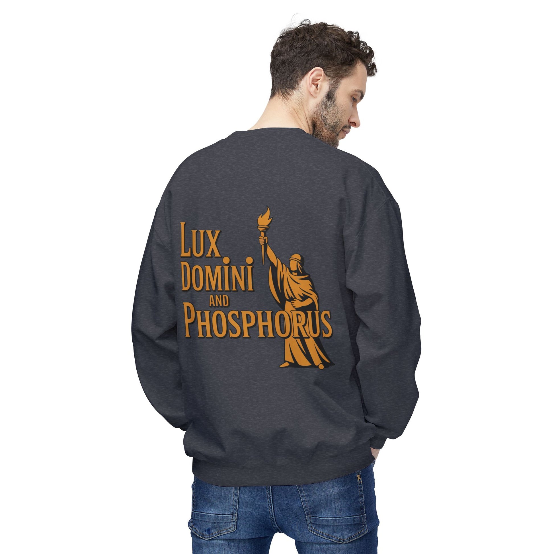 "Lux Domini and Phosphorus" crew-neck sweatshirt